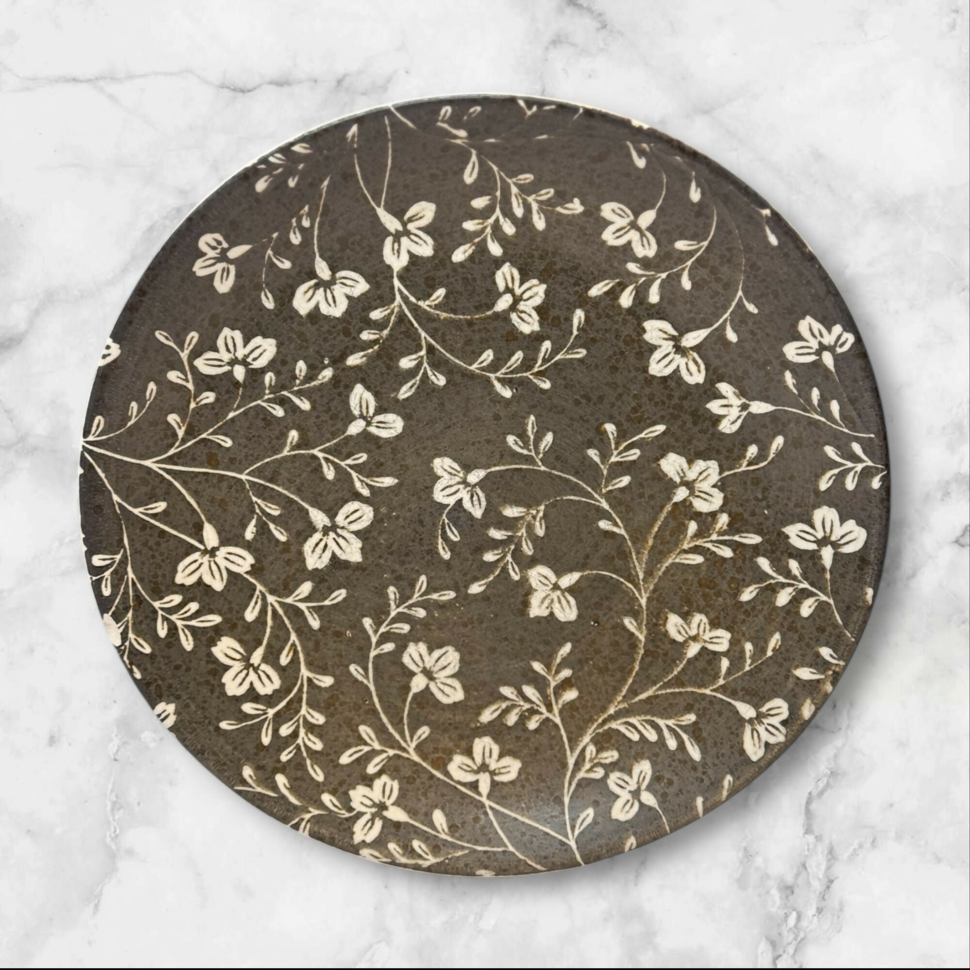 Sango Fresh Flowers Black Salad Plates | Set of 4 | Gently Used
