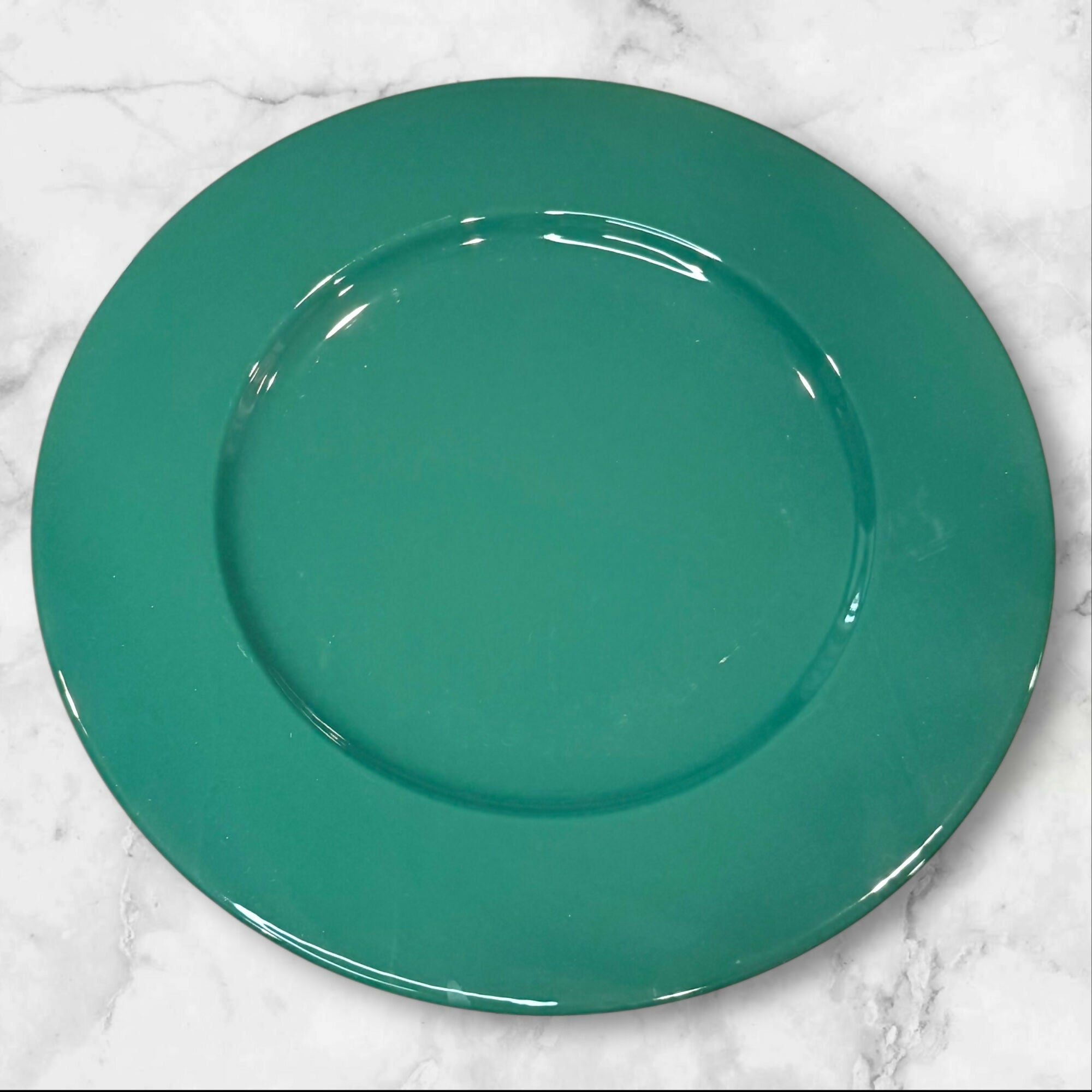 Pier 1 Italy Green Charger Dinner Plates | Set of 4 | Excellent Condition