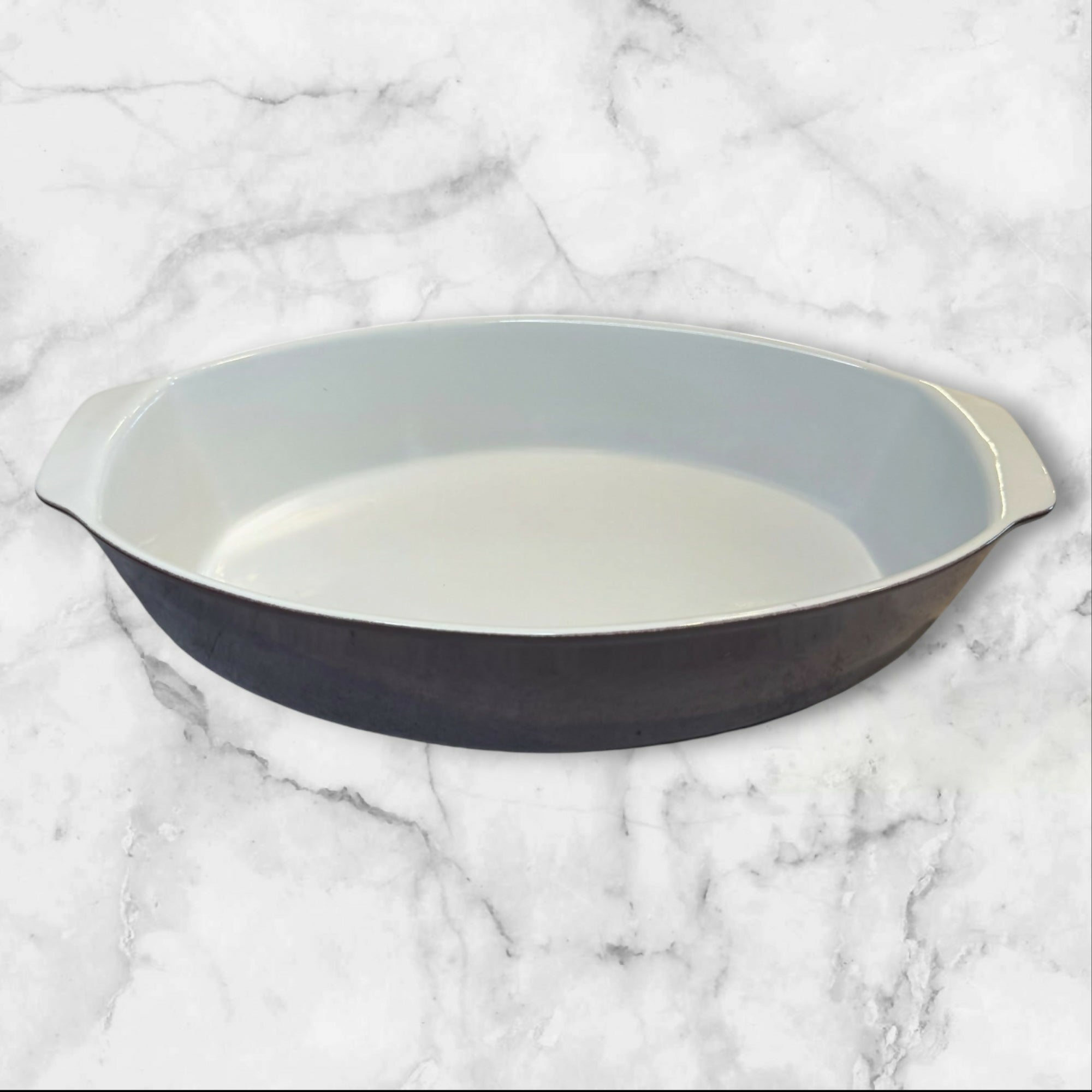 Cerutil Stoneware Maroon Oval Baking Dish Portugal Great Condition