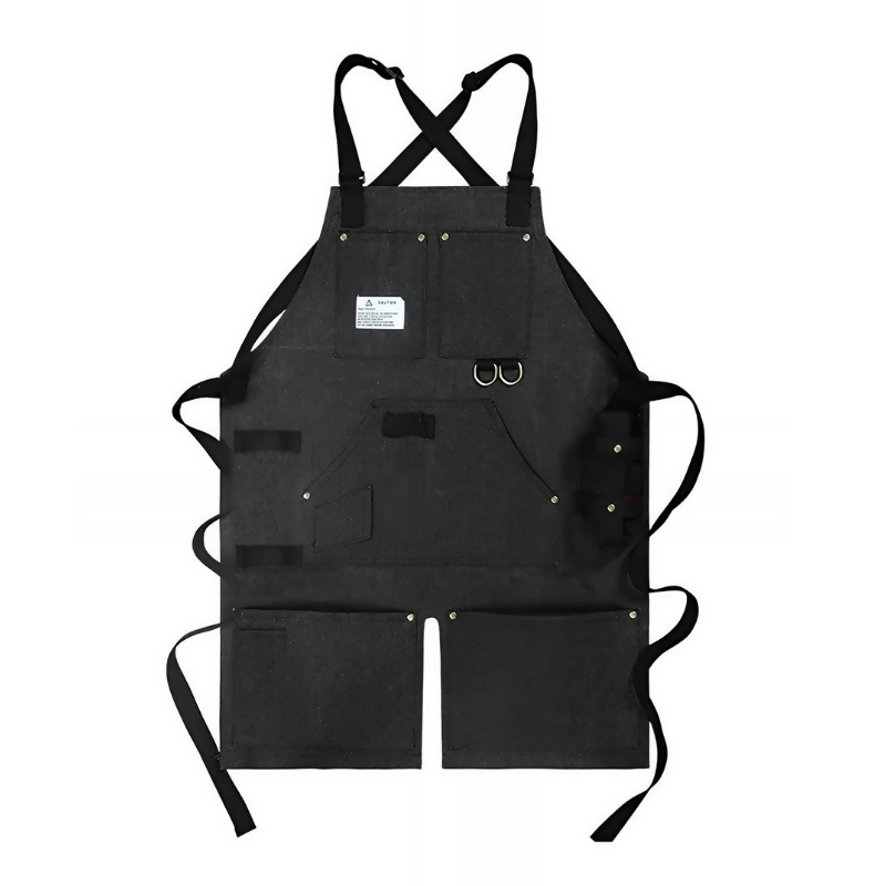 Anypron Black Denim Tool Apron for Gardening & Woodworking