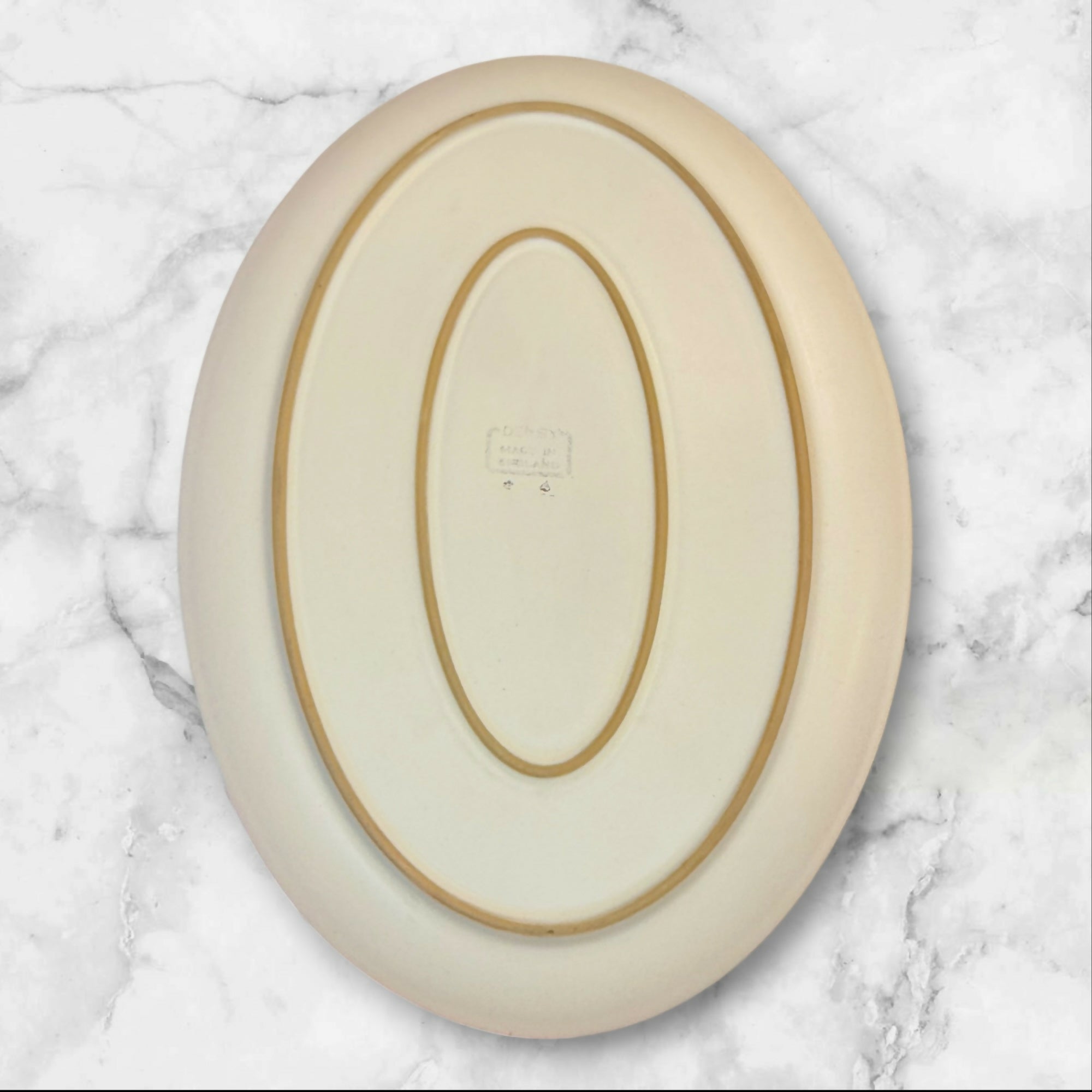 Denby Langley Potpourri White Oval Serving Platter | 12.5” | Excellent Condition