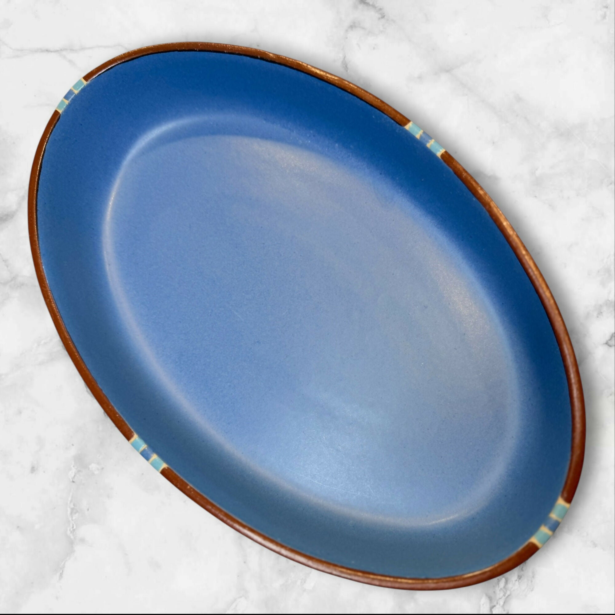 Dansk Mesa Sky Blue Oval Baking Dish | Portugal | Excellent Condition