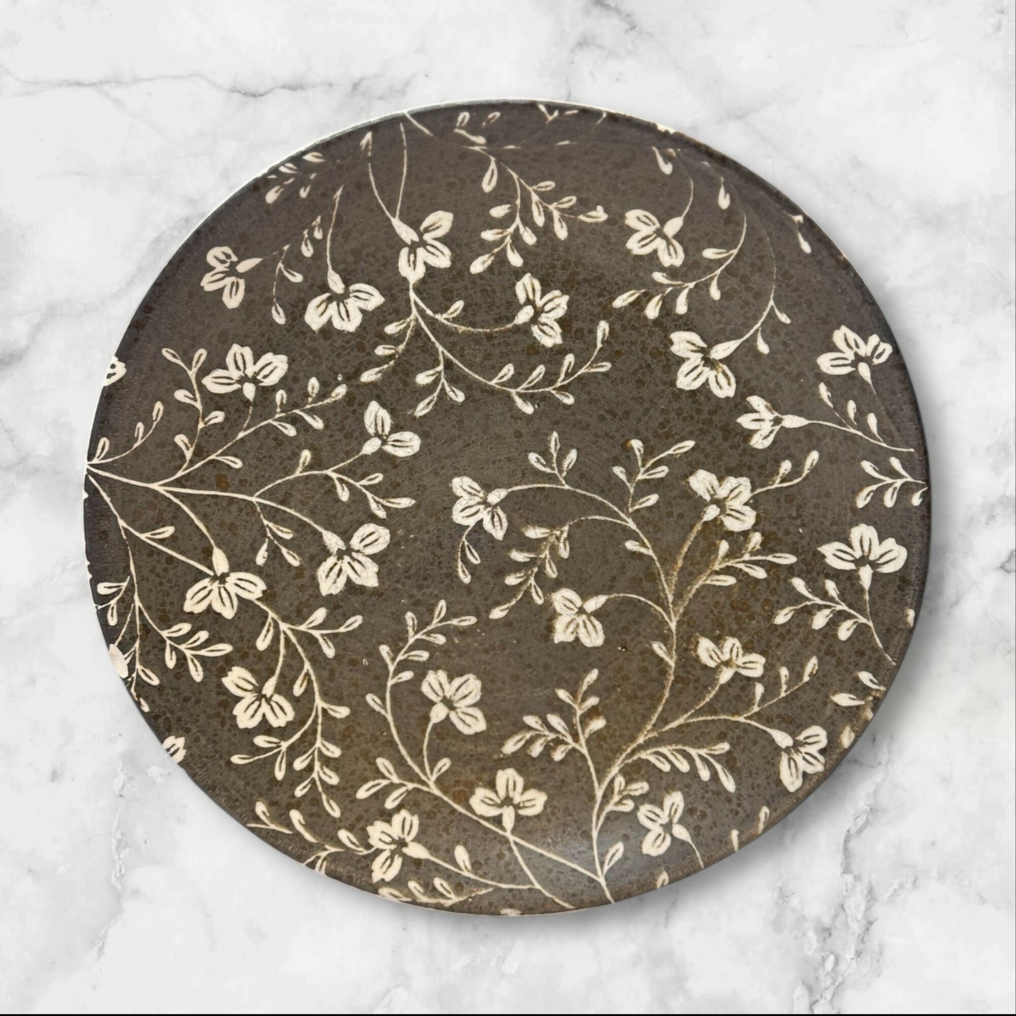 Sango Fresh Flowers Black Salad Plates | Set of 4 | Gently Used