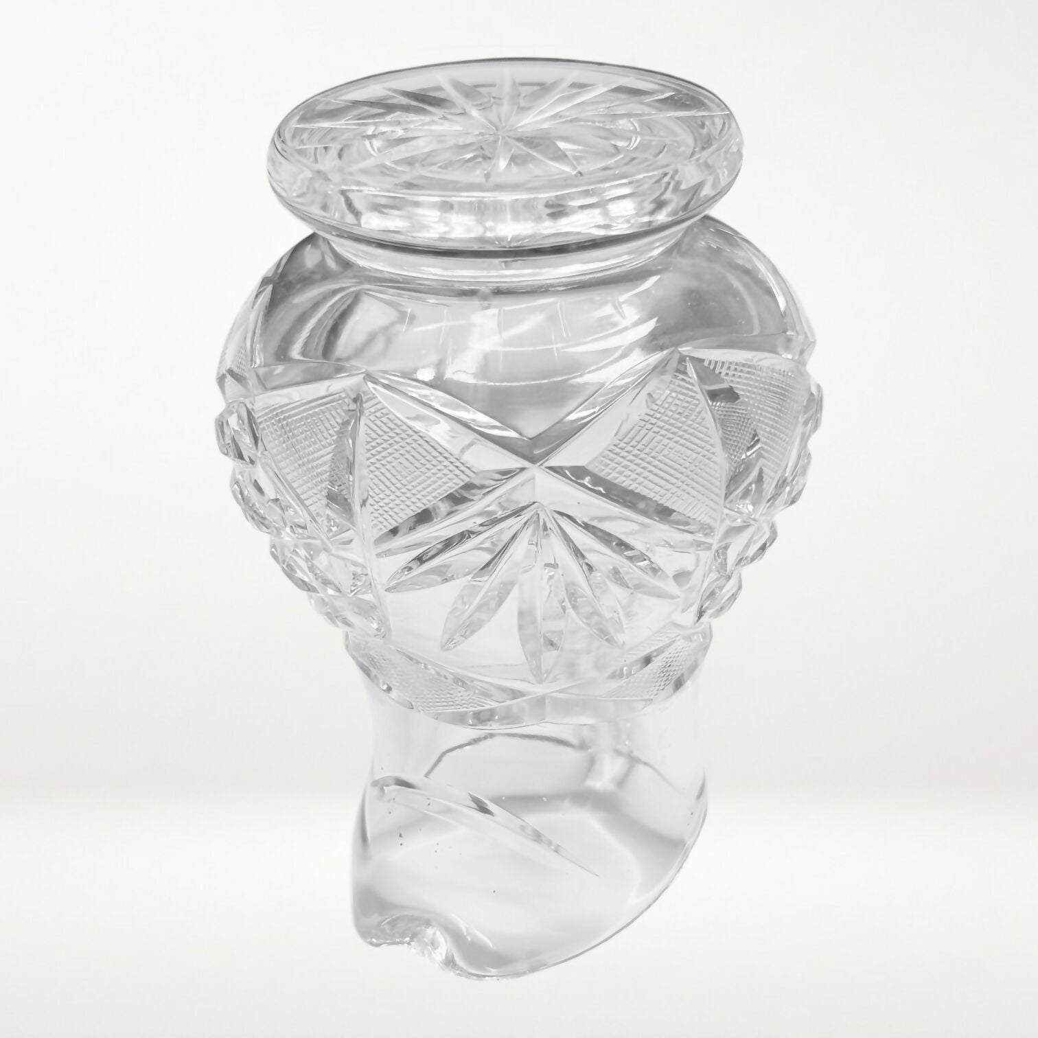 Vintage Cut Crystal Creamer Pitcher | Pressed Glass | Excellent Condition
