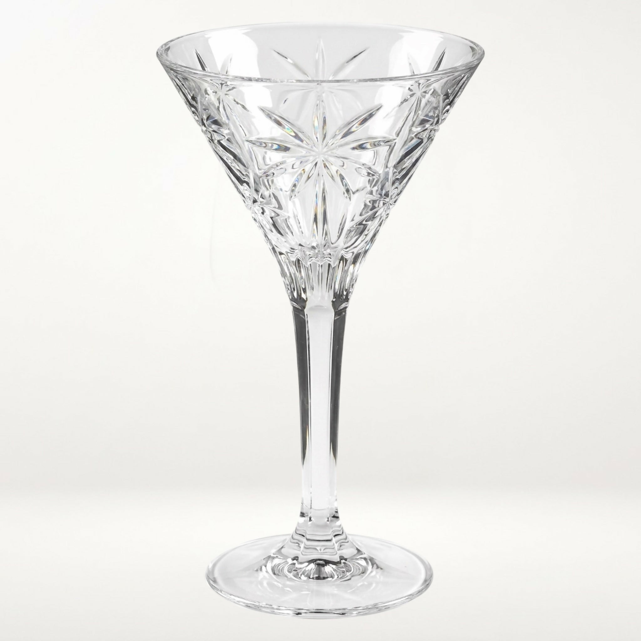 Godinger Palm Crystal Martini Glasses | Set of 4 | Excellent Condition
