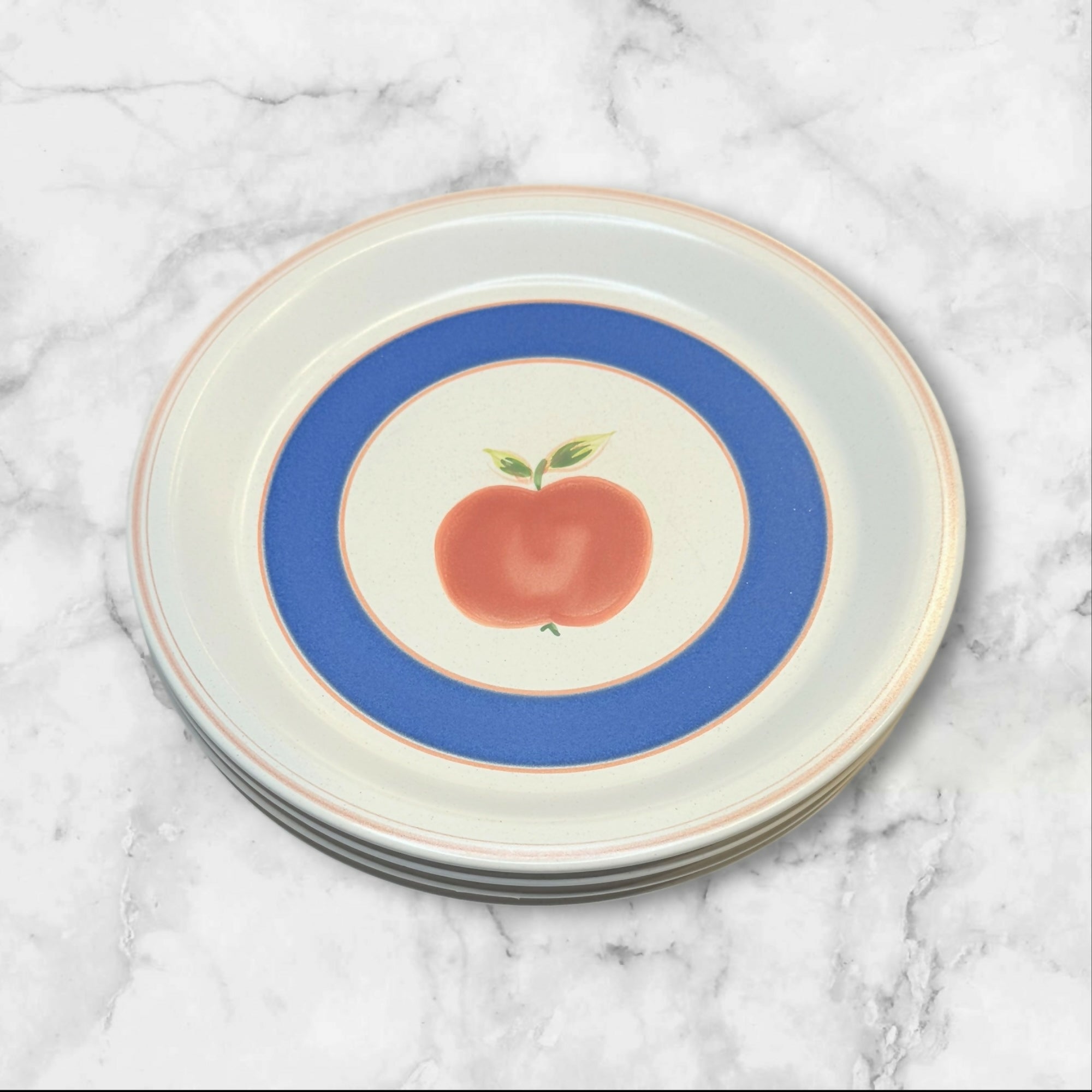Country Cupboard Apple Dinner Plates | Set of 4 | Gently Used Condition
