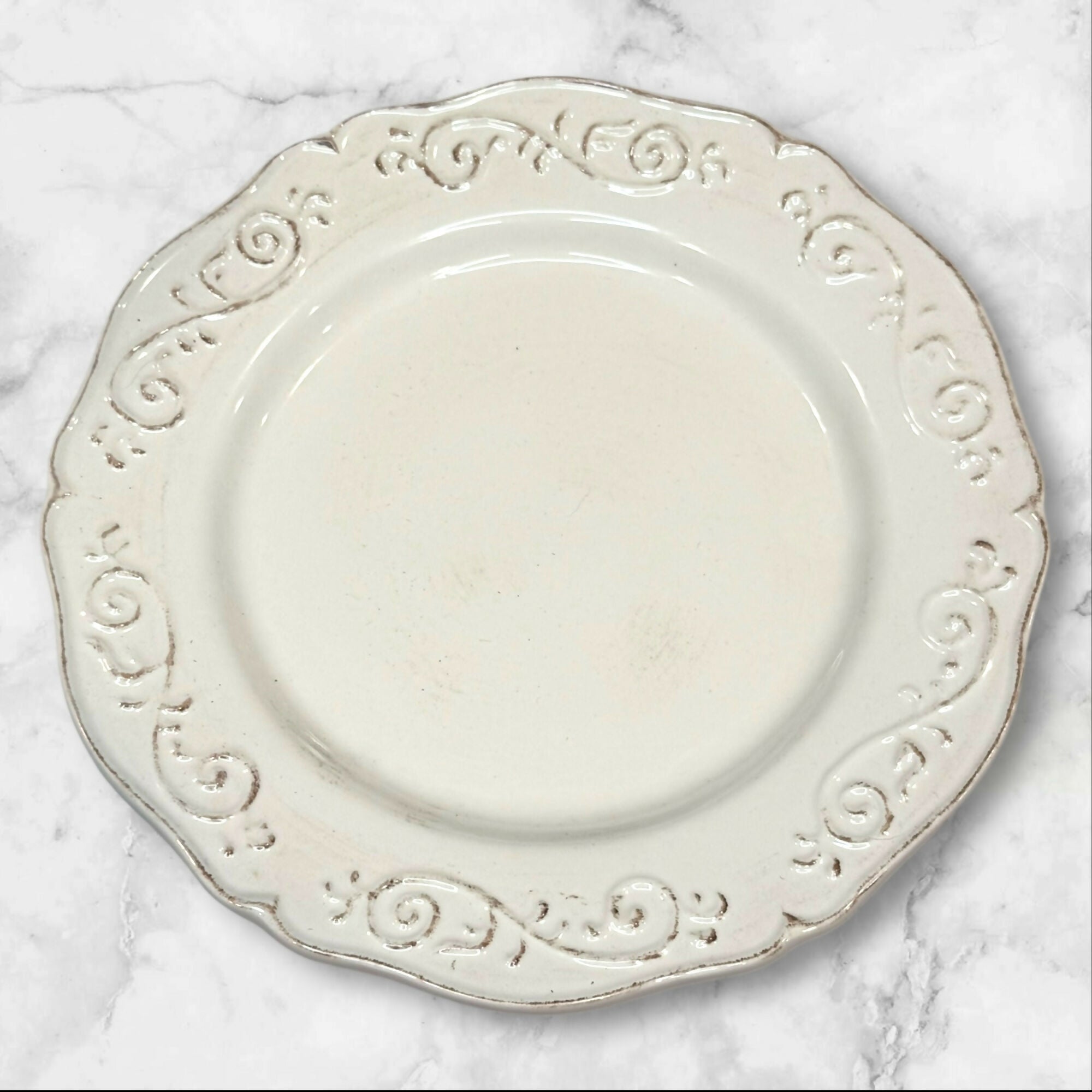 Artimino Baroque Beige Salad Plates | Set of 4 | Great Condition