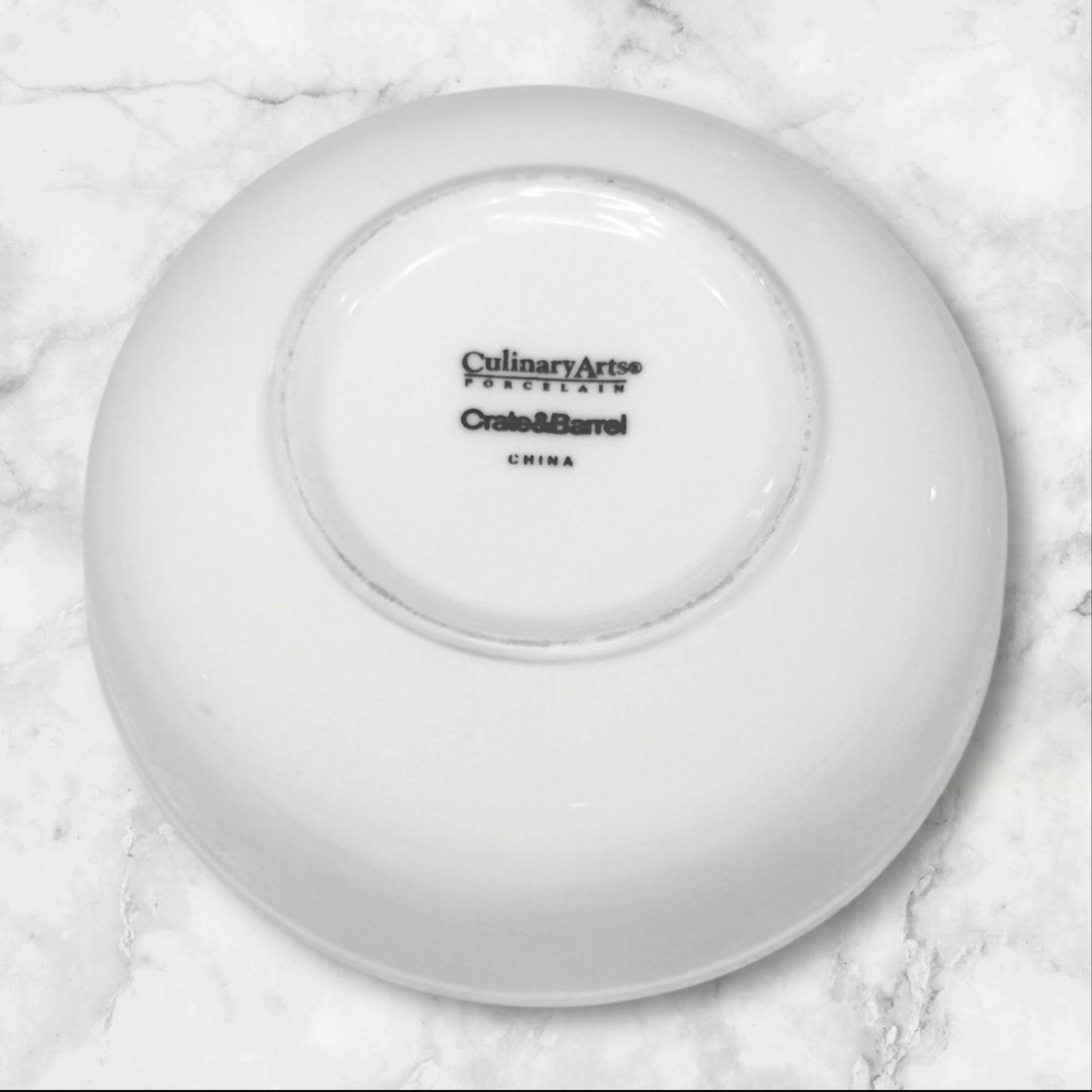 Crate & Barrel Culinary Arts Bowls | Set of 2 | Excellent Condition