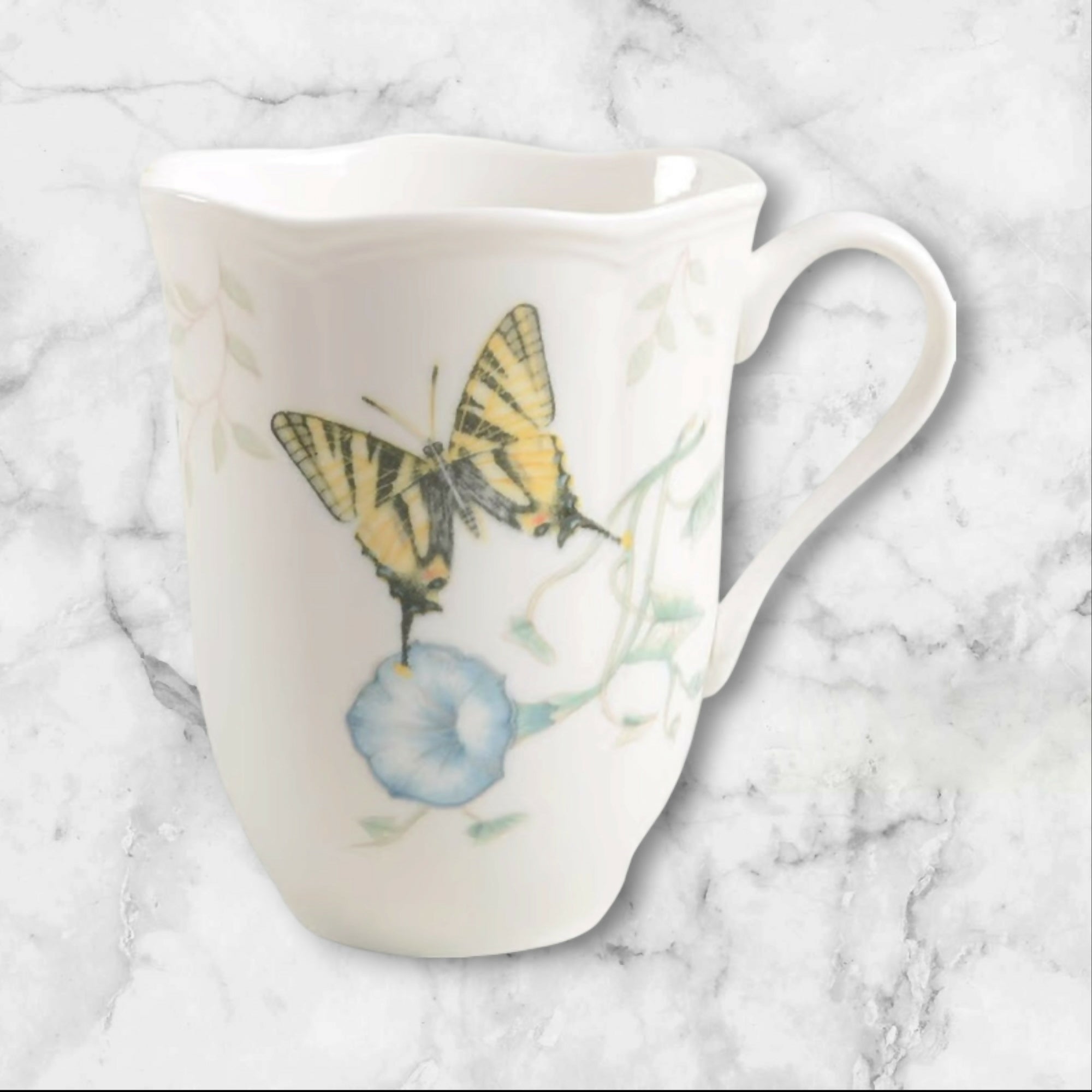 Lenox Butterfly Meadow Mugs Set of 6 Assorted Garden Collection | Excellent Condition