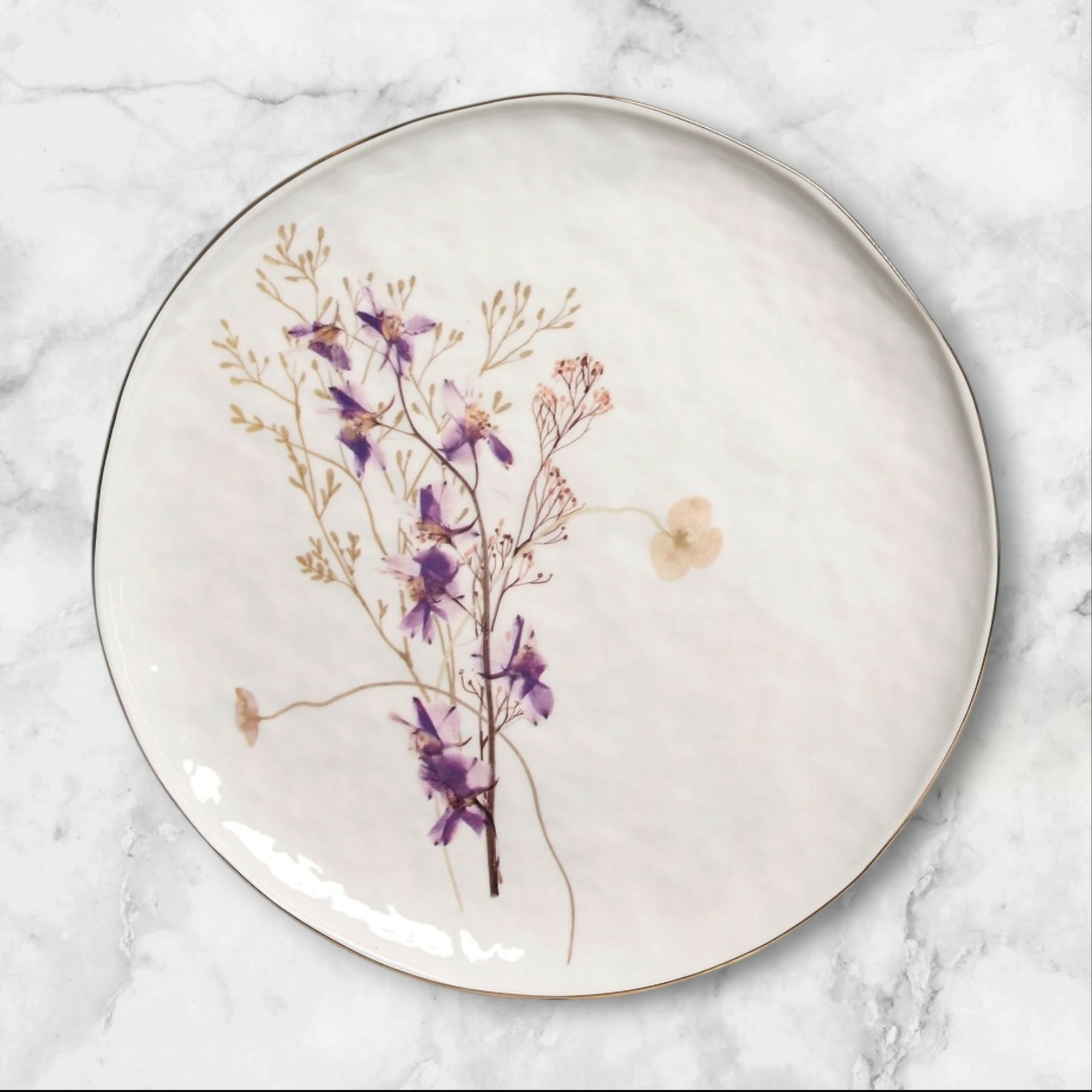 Sango Gansevoort Wildflower Porcelain Salad Plates Set of 4 | Excellent Condition