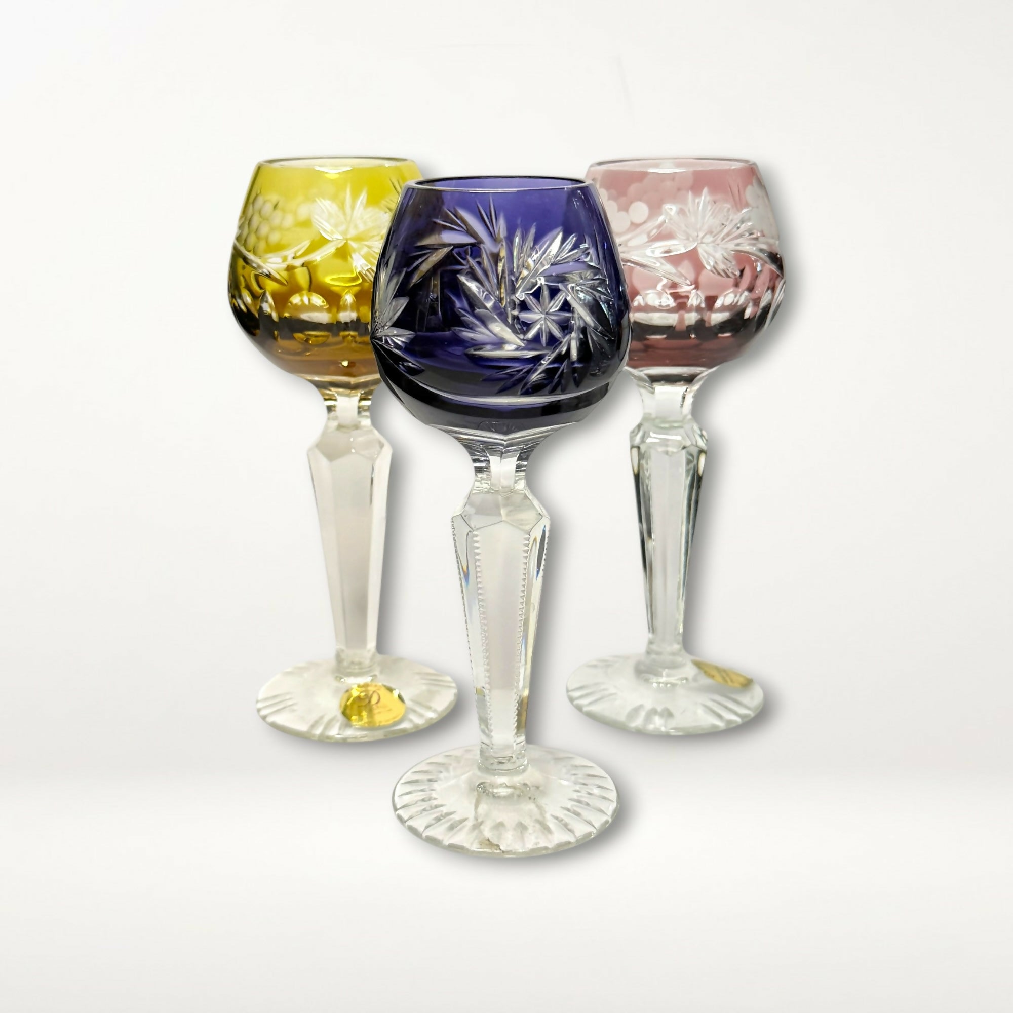 Dresden Cristalica Nachtmann Cut Crystal Cordial Glasses | Set of 3