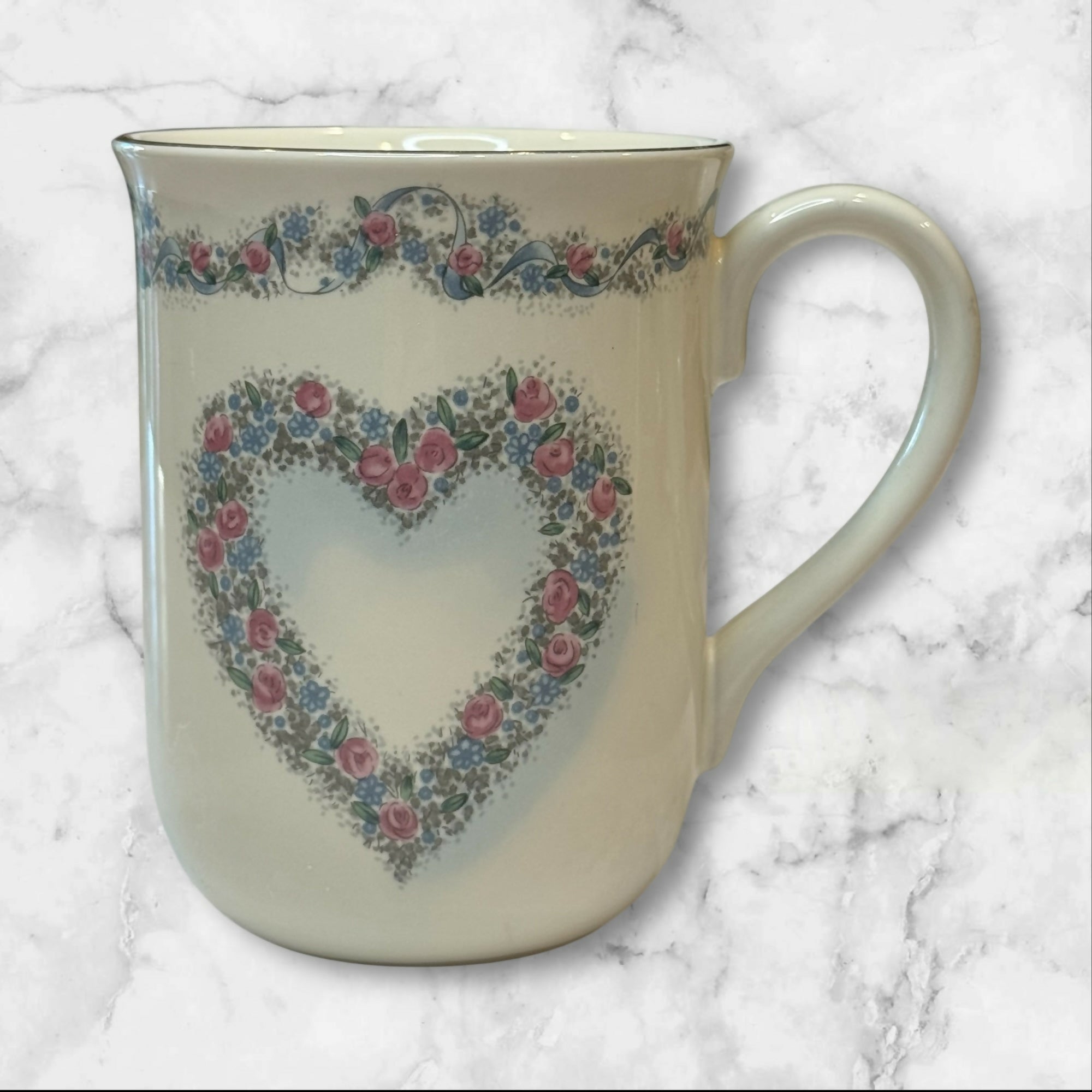 Otagiri Romance Floral Heart Mug | Japan | Excellent Condition