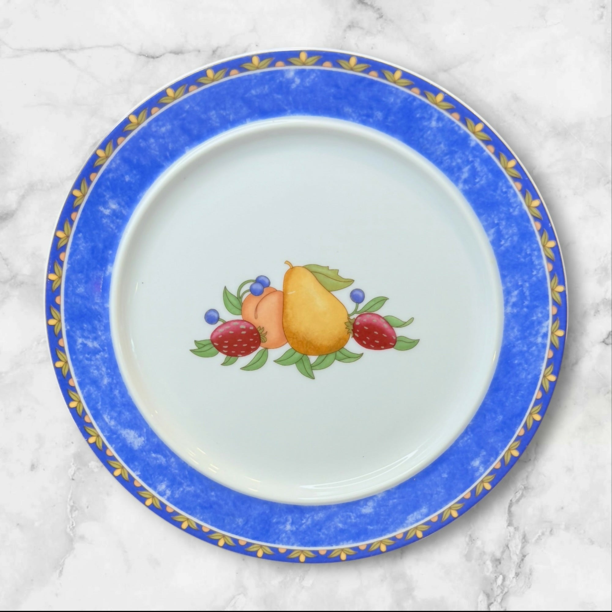 Dansk Fiance Fruits Salad Plates | Set of 4 | Blue Band | Great Condition