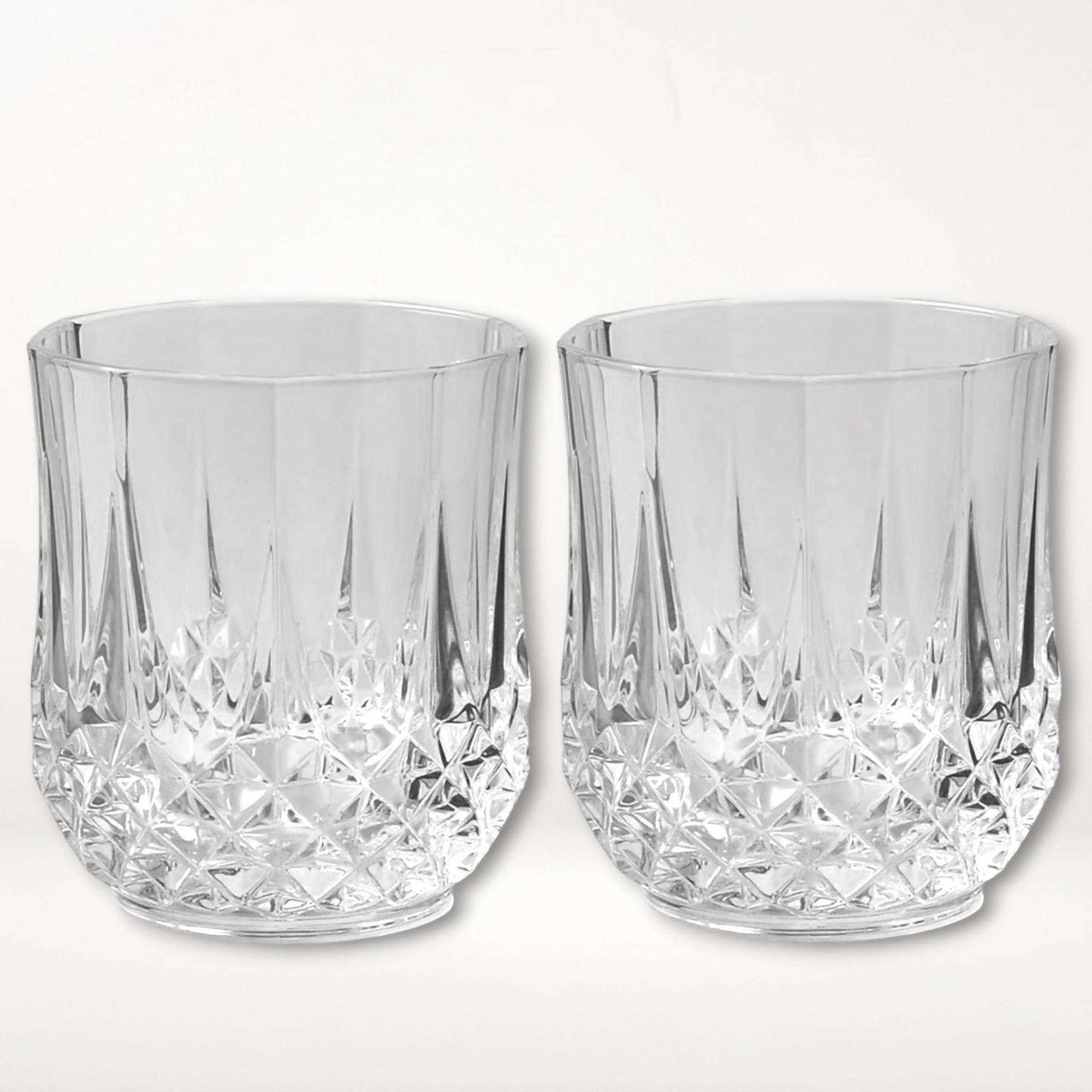 Cristal D’Arques Longchamp Crystal Whiskey Glasses | Set of 4 | Vintage