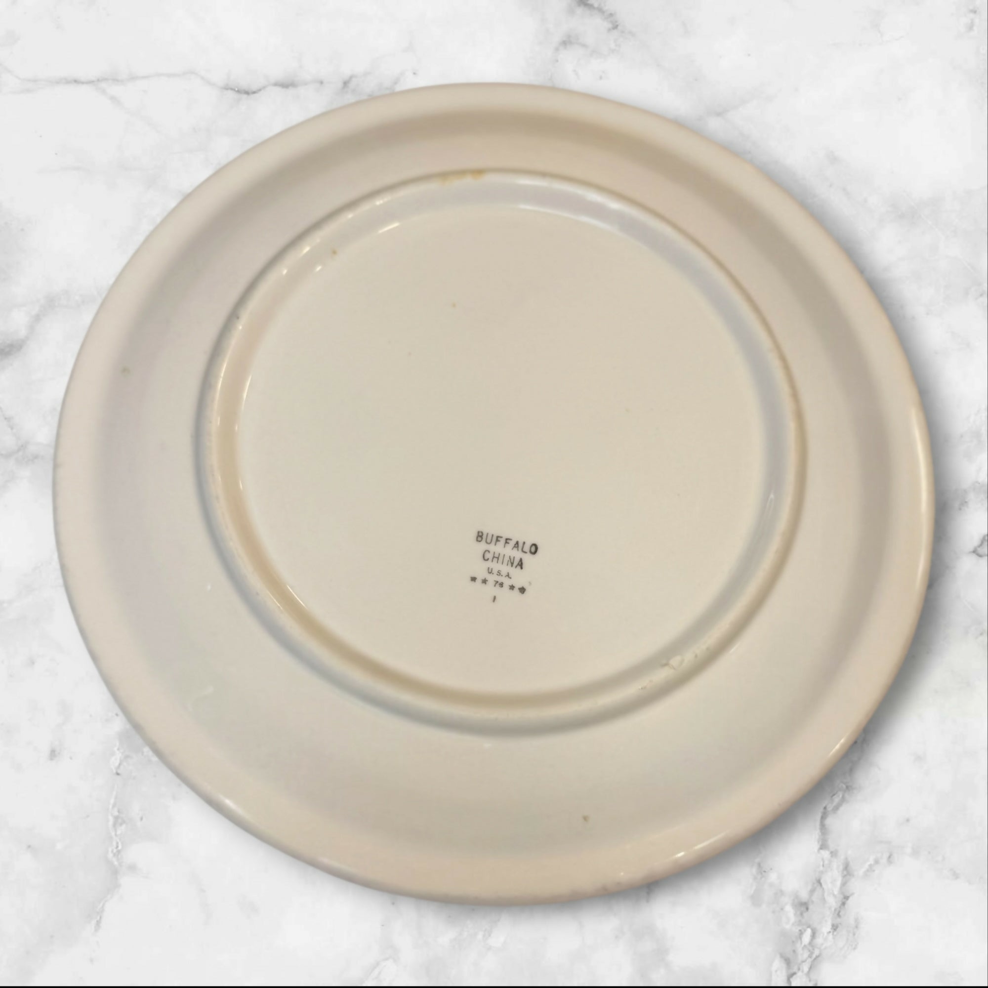 Buffalo China Restaurant Ware Dinner Plates Set of 6 | Vintage Condition