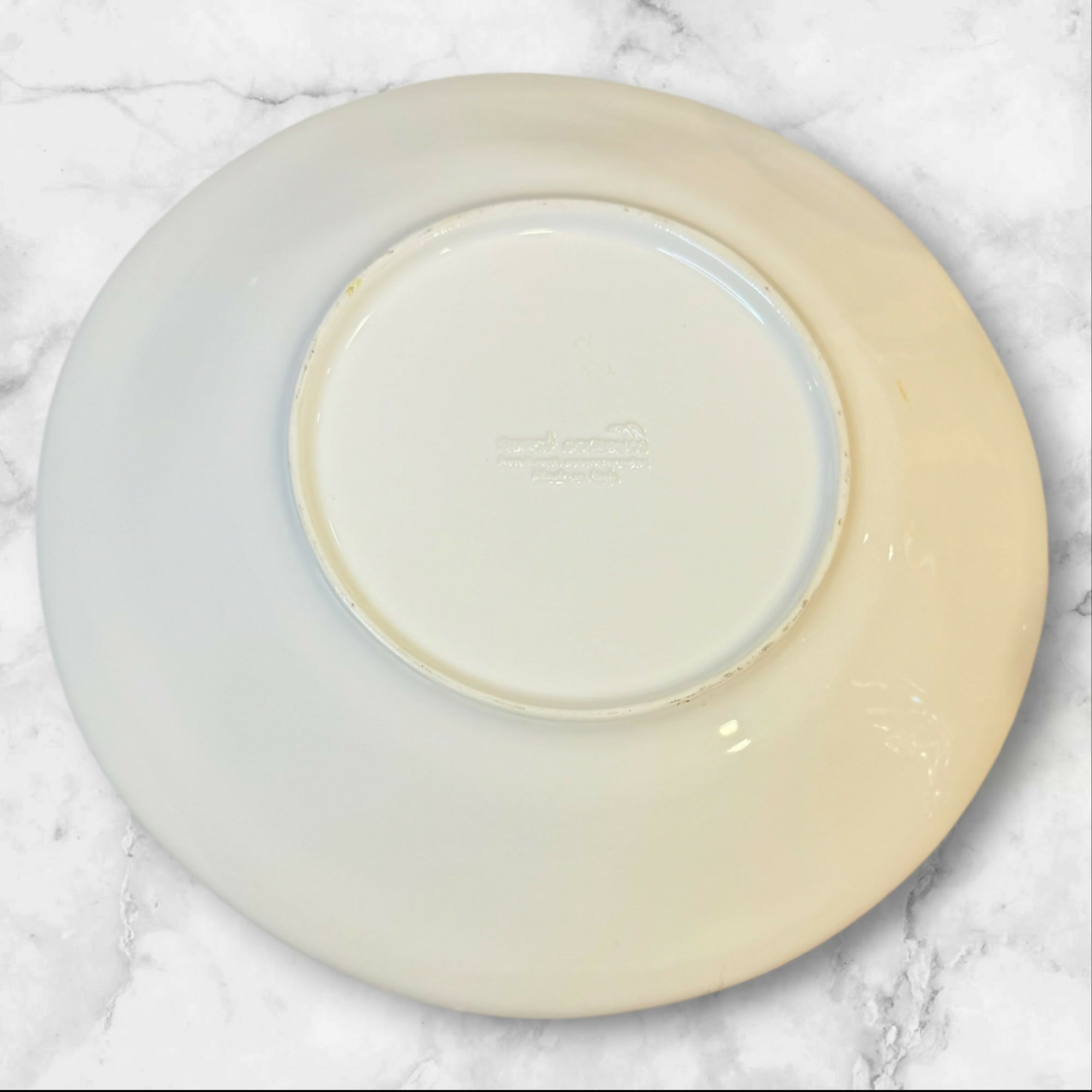 Sweet Ceramics SWZ11W Embossed Dinner Plates | Set of 2 | Excellent Condition