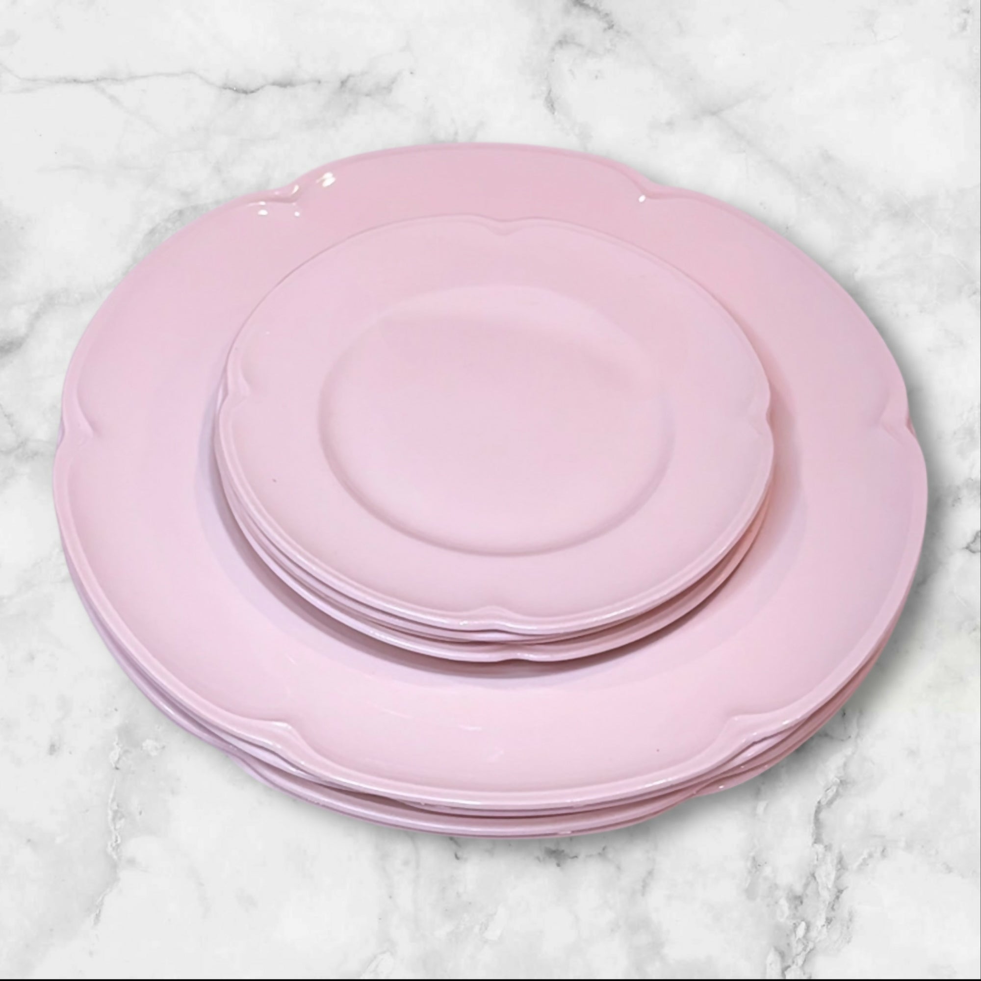 Johnson Brothers Rosedawn Dinner & Salad Plates | Set of 8 | Excellent Condition