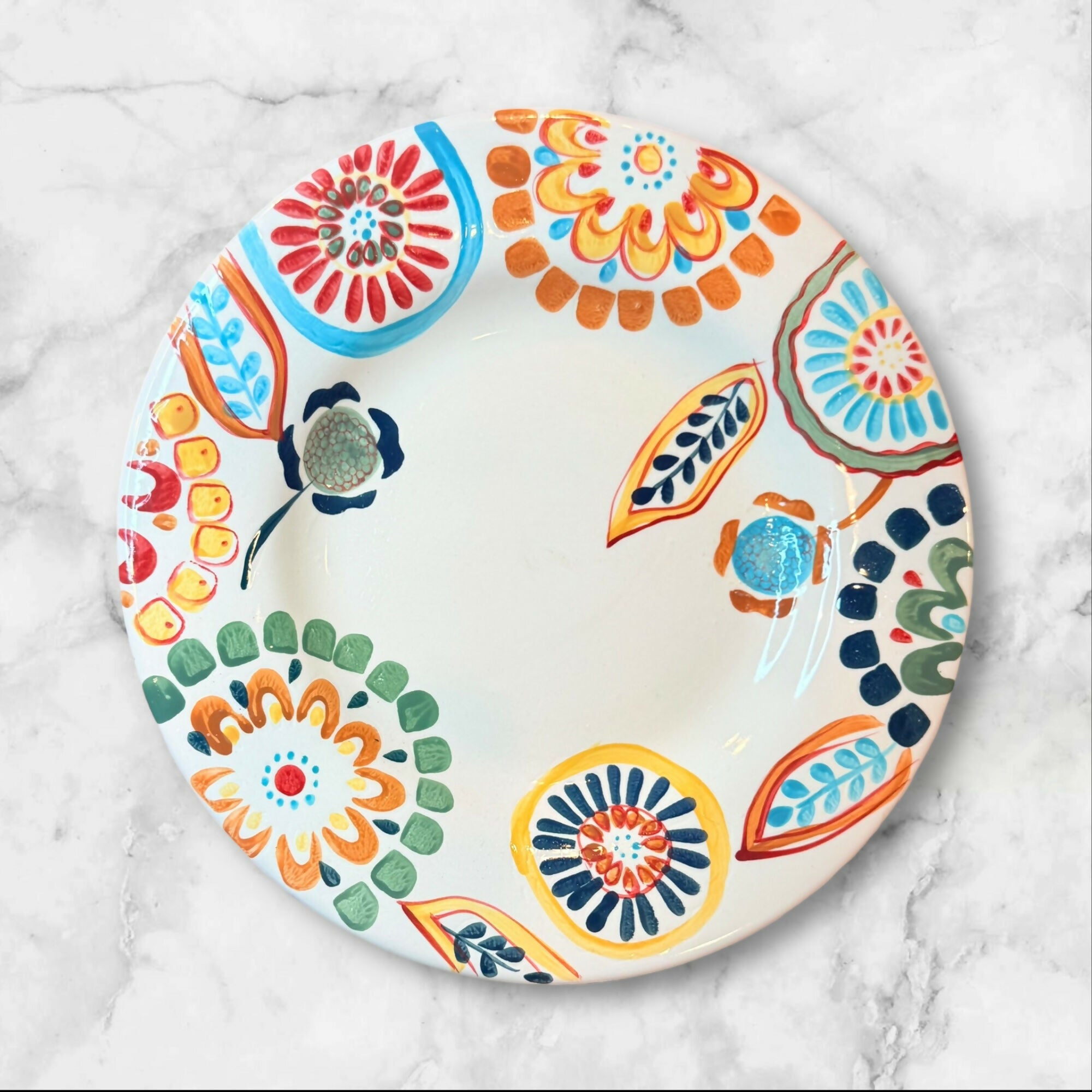 Home Zinnia Dinner & Salad Plates Set of 4 | Discontinued | EUC