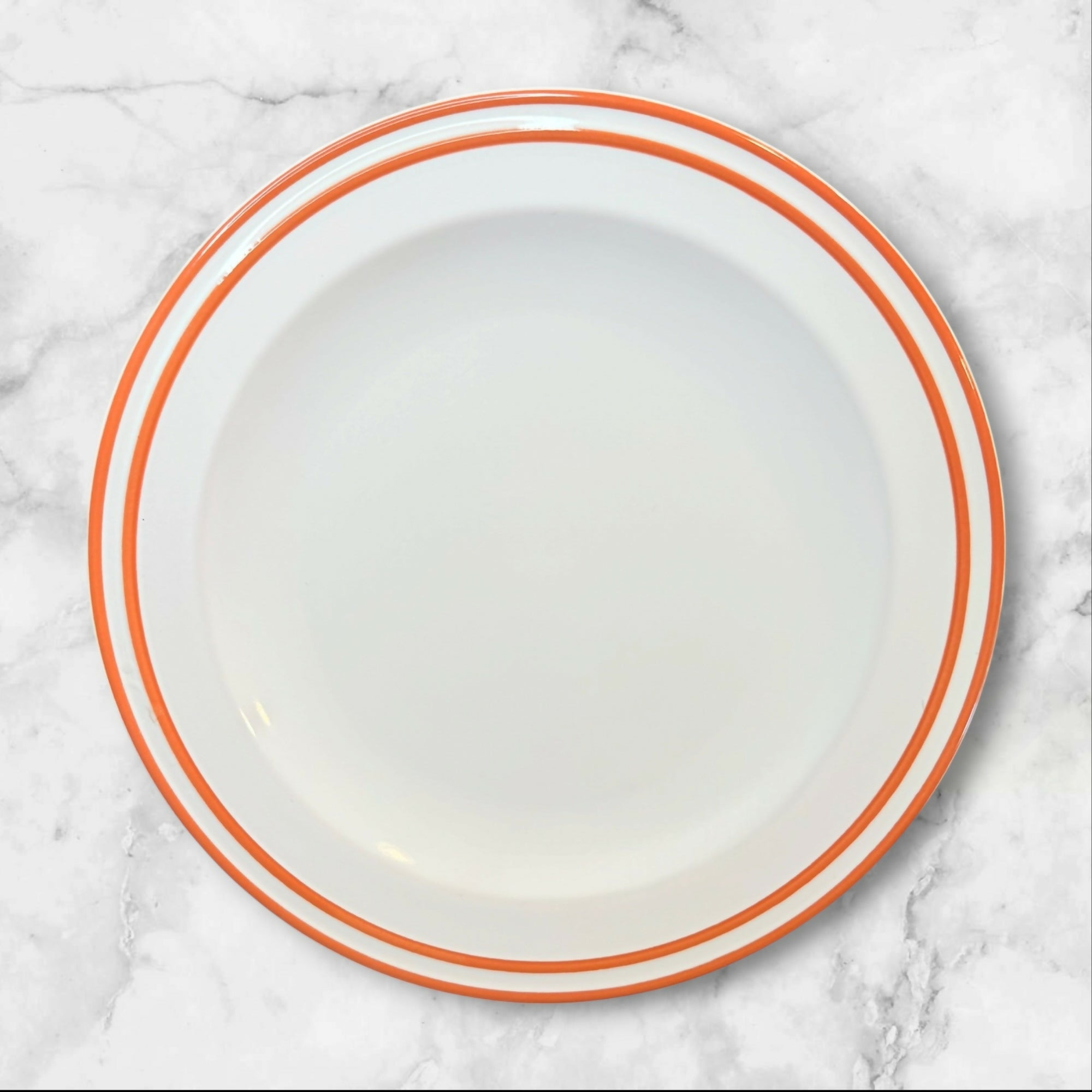 IKEA Cinnamon Rim Dinner Plates Set of 6 | Excellent Condition | White
