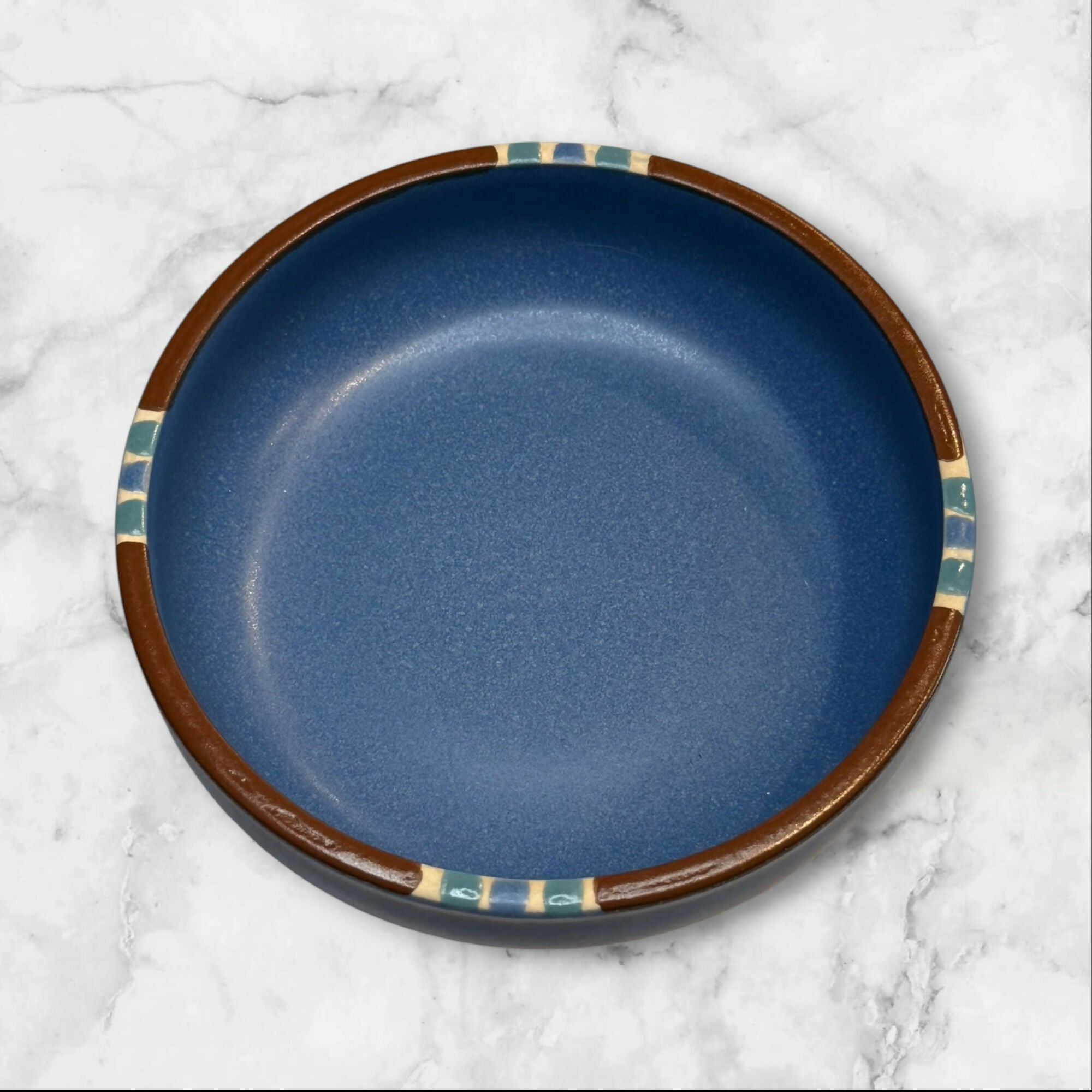 Dansk Mesa Sky Blue Dinner Plates & Coupe Soup Bowls | Set of 8 | Excellent Condition