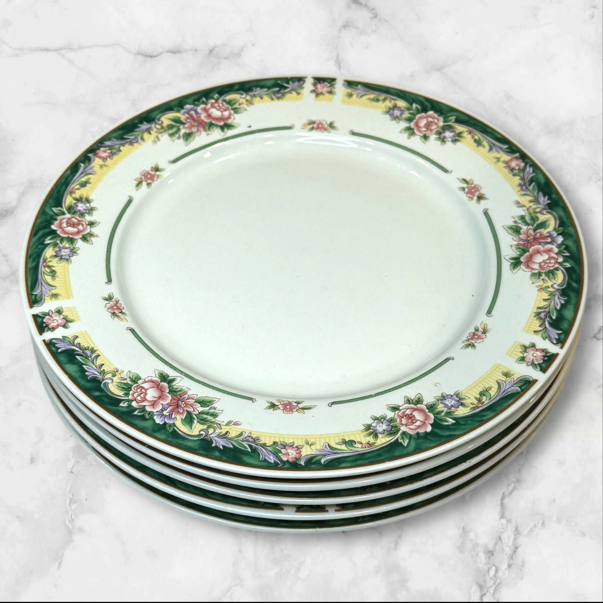 Excel Legend Fine China Dinner Plates | Set of 5 | Great Condition