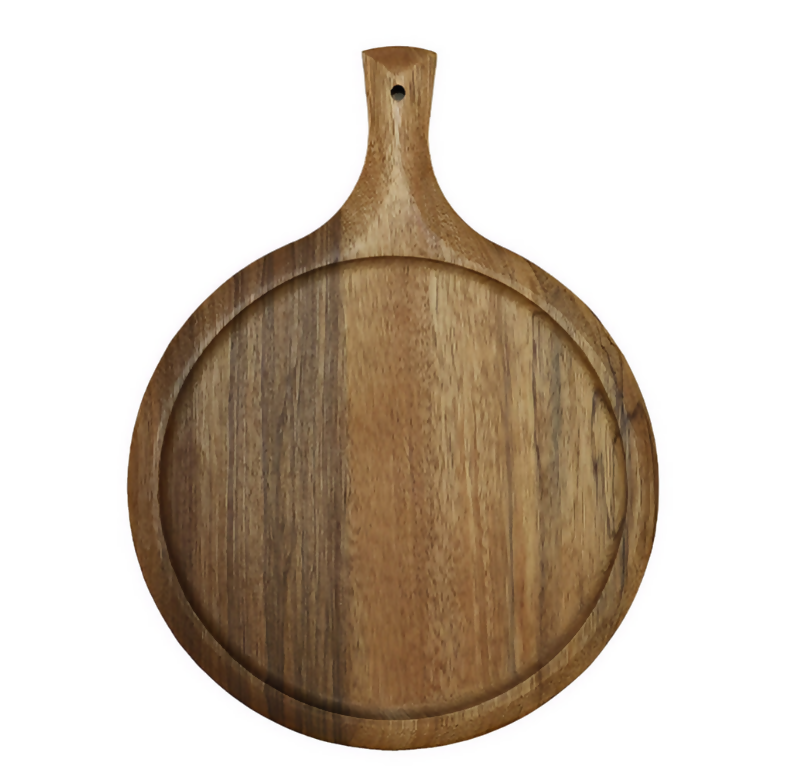 Anygleam Natural Wood Round Wood Cutting Board Food Kitchen Tableware