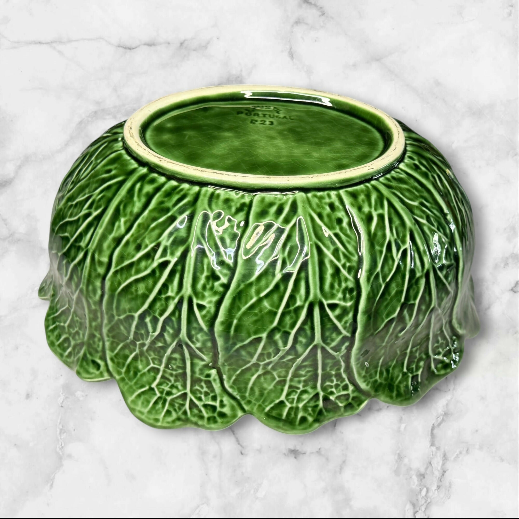 Bordallo Pinheiro Cabbage Soup Tureen Pot w/ Lid | Portugal | Great Condition