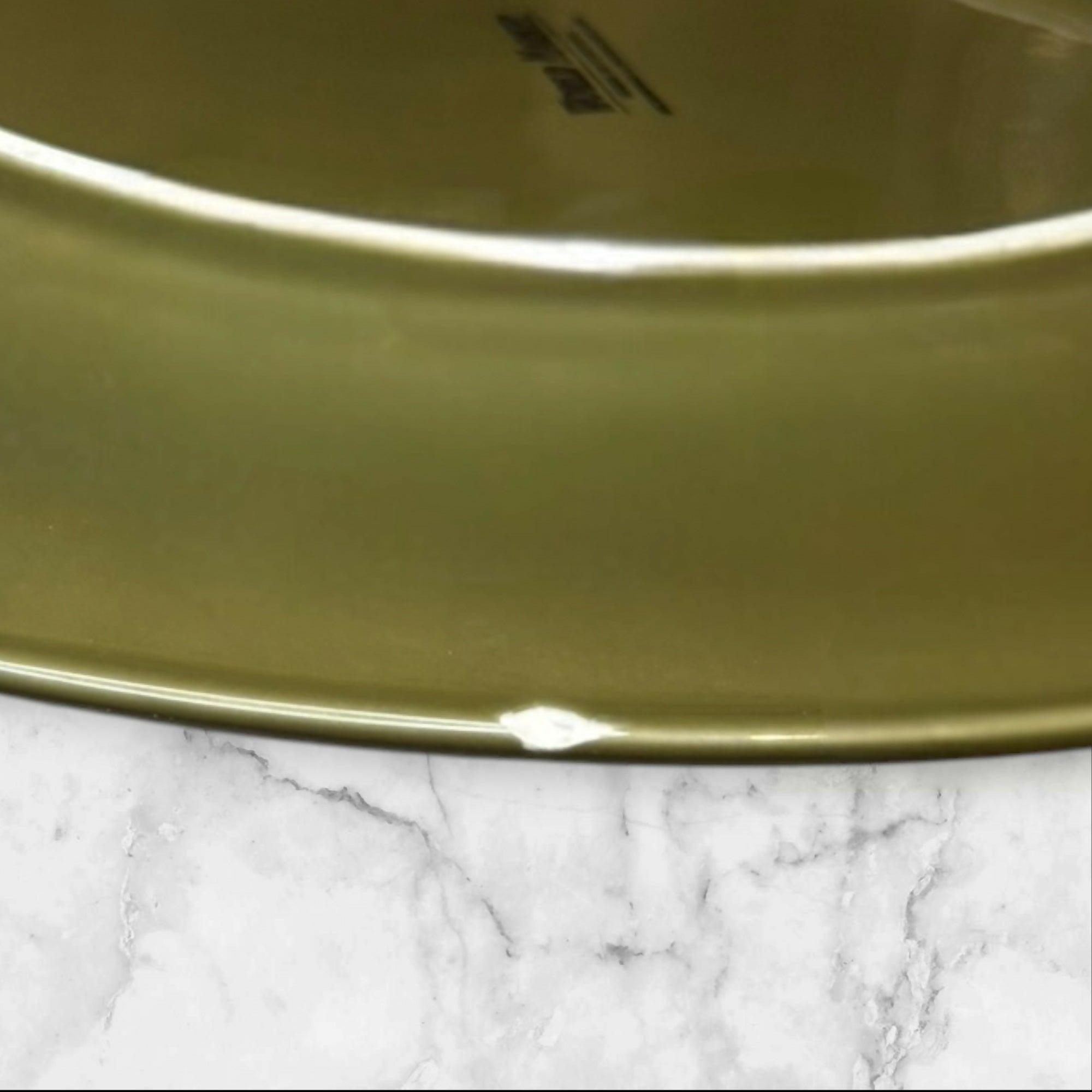 World Market Quad Olive Green Dinner Plates | Set of 6 | Good Condition