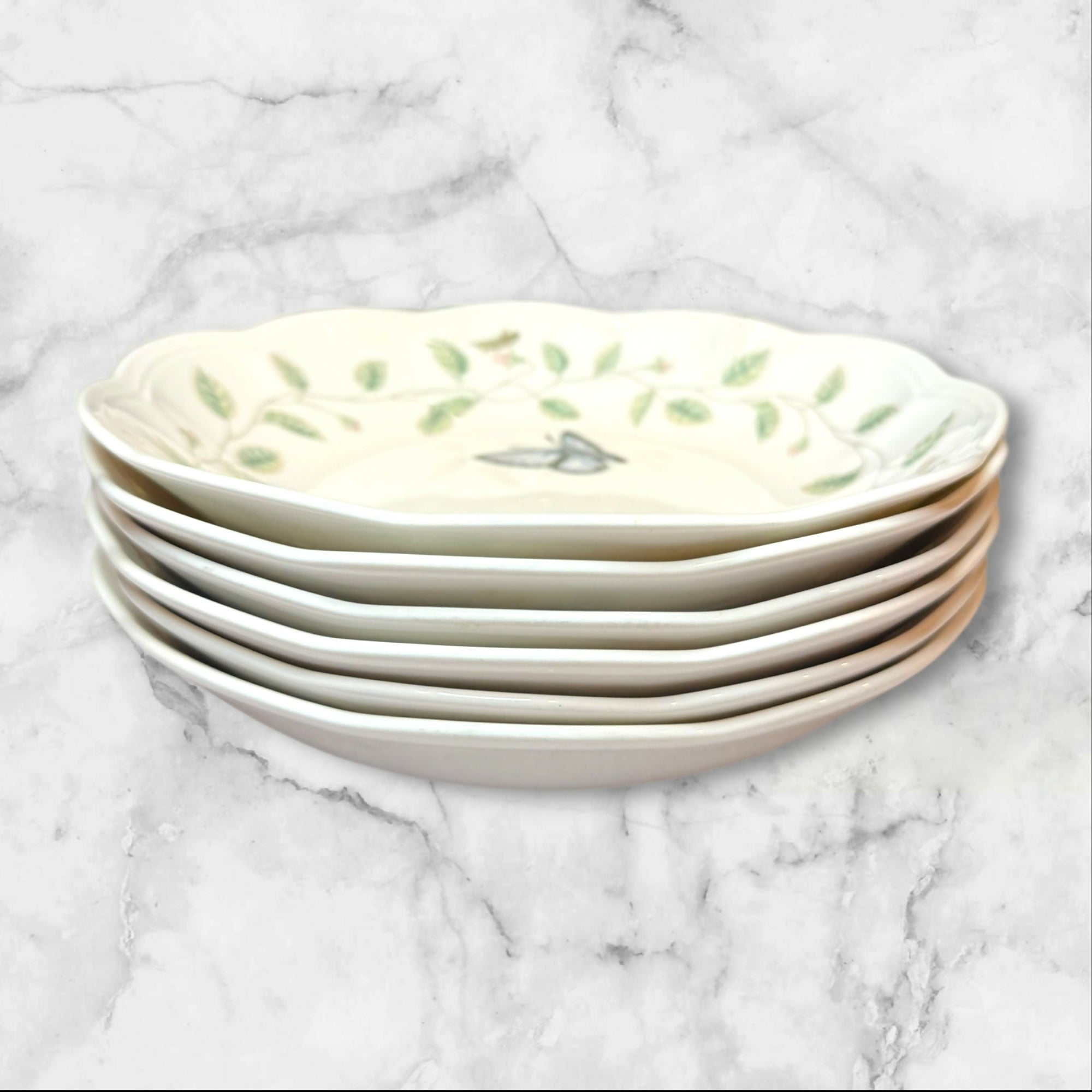 Lenox Butterfly Meadow Blue 20oz Bowls | Set of 6 | 8.75” | Excellent Condition