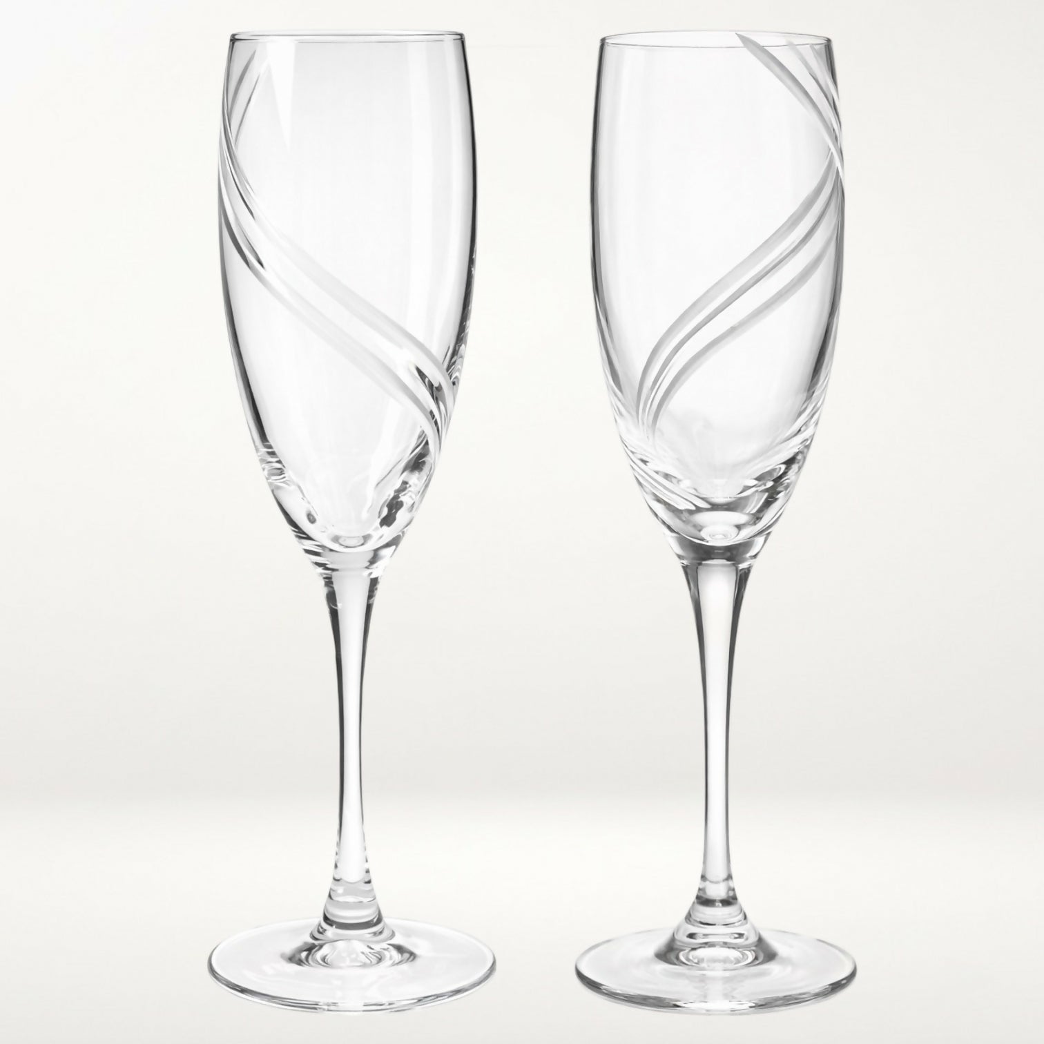 Cristal d’Arques Farandole Champagne Flutes | Set of 2 | Pre-Owned | Excellent Condition
