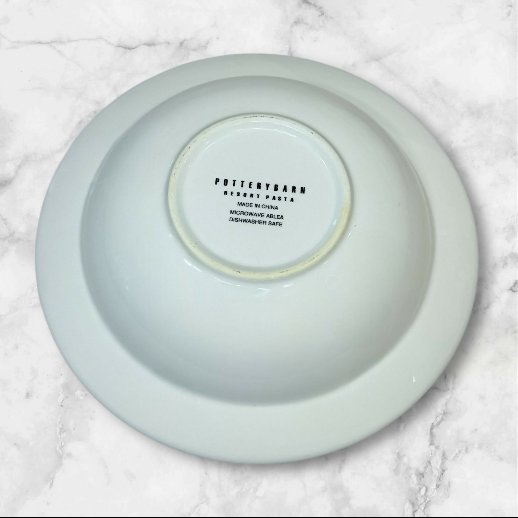 Pottery Barn Resort Pasta Bowls Nautical | Set of 4 | Excellent Condition