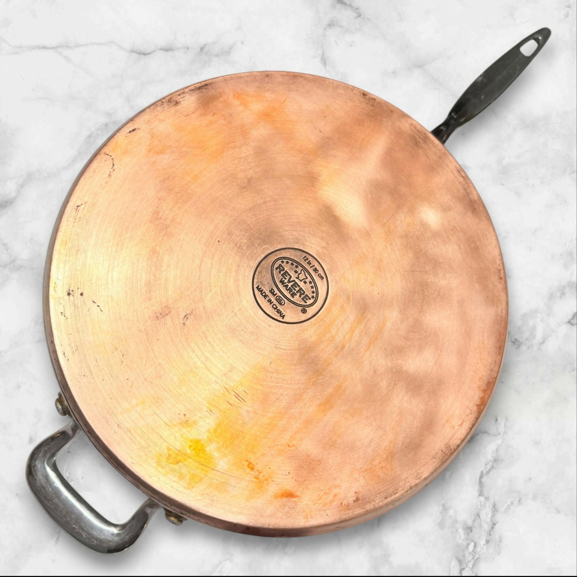 Revere Copper Clad Stainless Steel Sauté Pan | 12 Inch | Good Used Condition