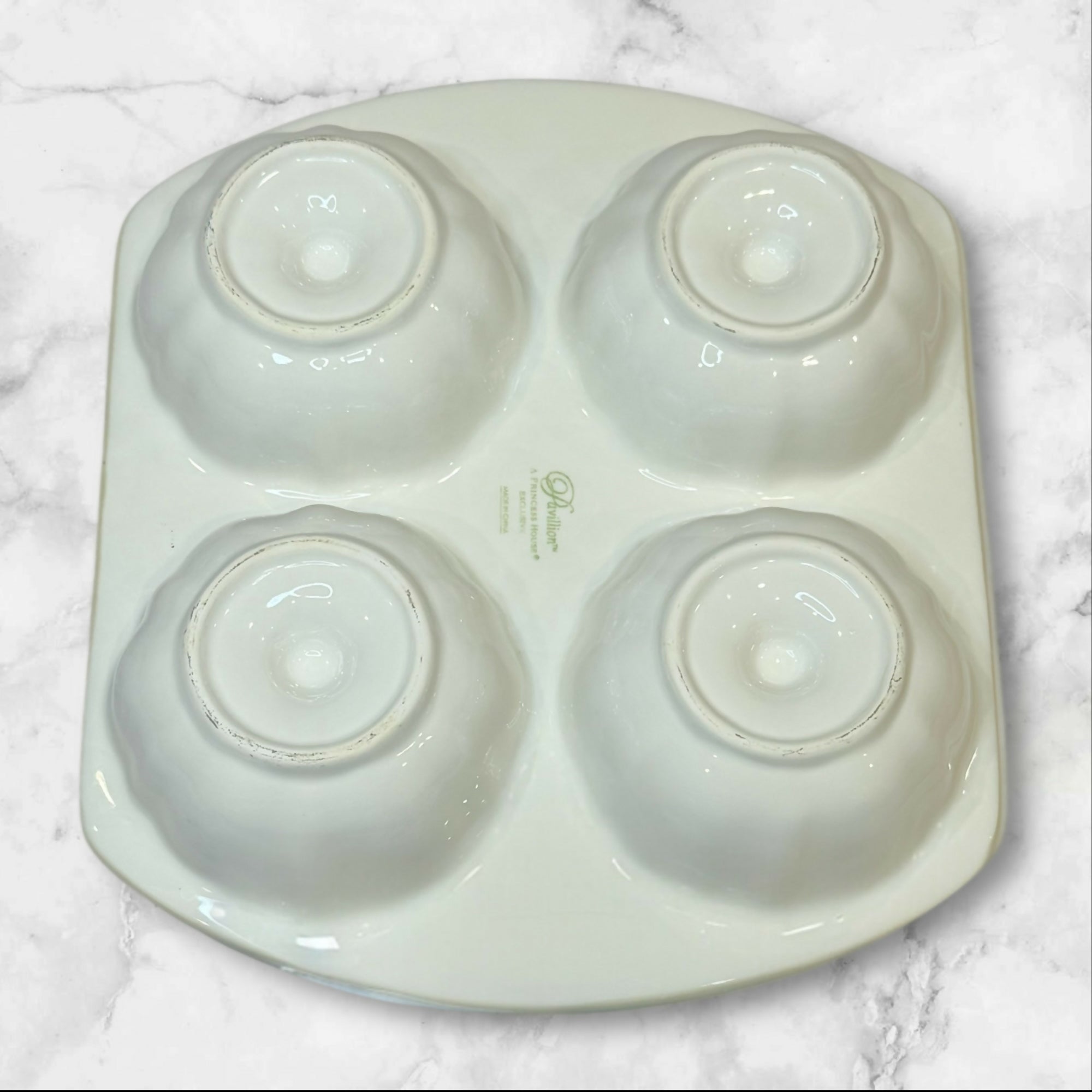 Princess House Fantasia Muffin Pan | 4 Cup | Excellent Condition