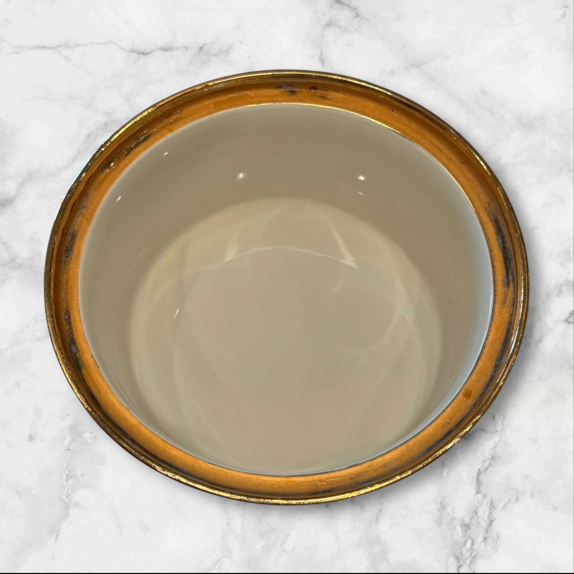 Hall China Carbone Golden Glow Covered Casserole | Vintage | Good Condition