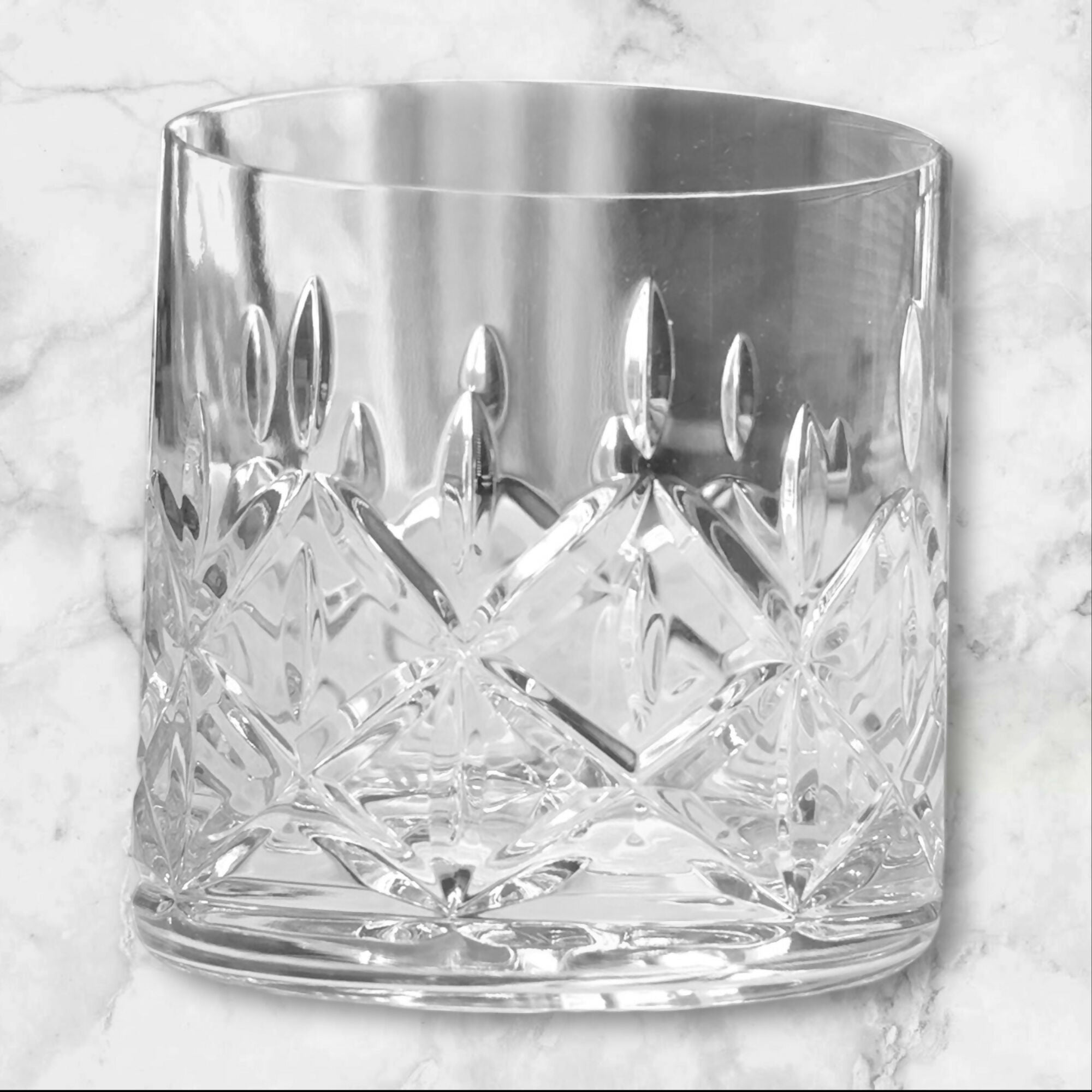 Block Olympic Crystal DOF Glasses | Set of 2 | Excellent Condition