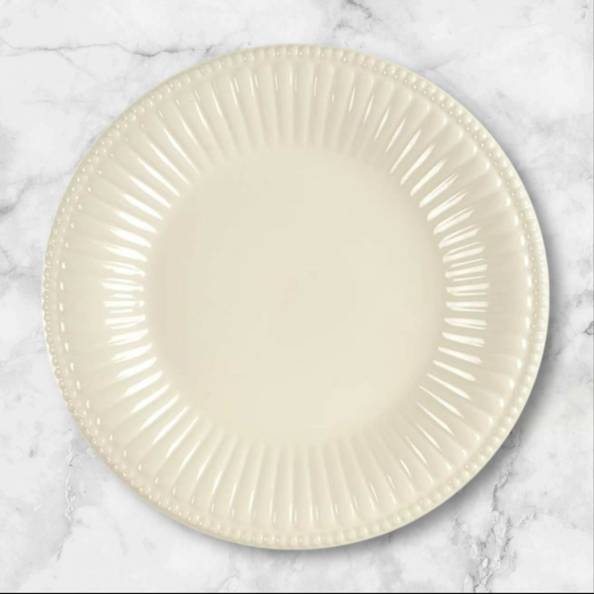 World Market Isabella White Dinner Plates | Set of 6 | Excellent Condition