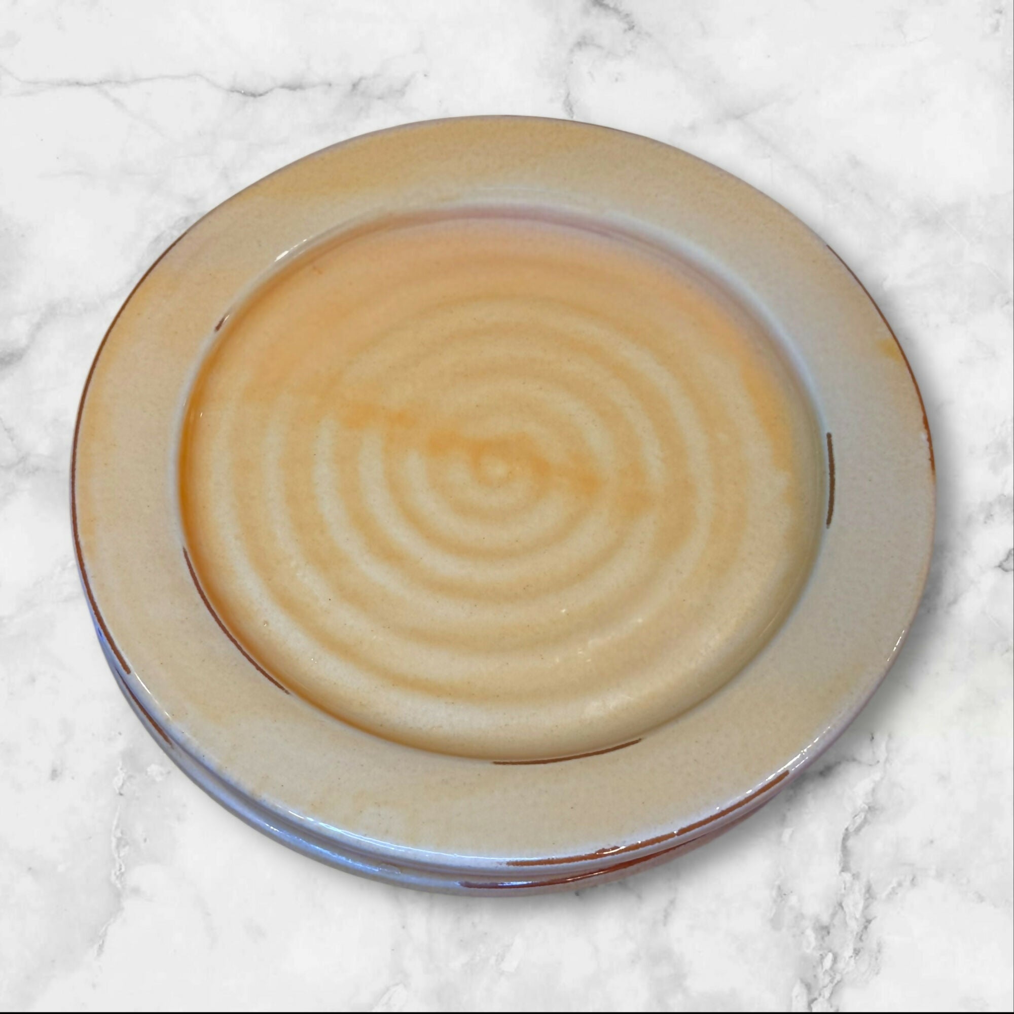 Pottery Barn Rustic Yellow Salad Plates | Set of 3 Made in Italy | Excellent Condition