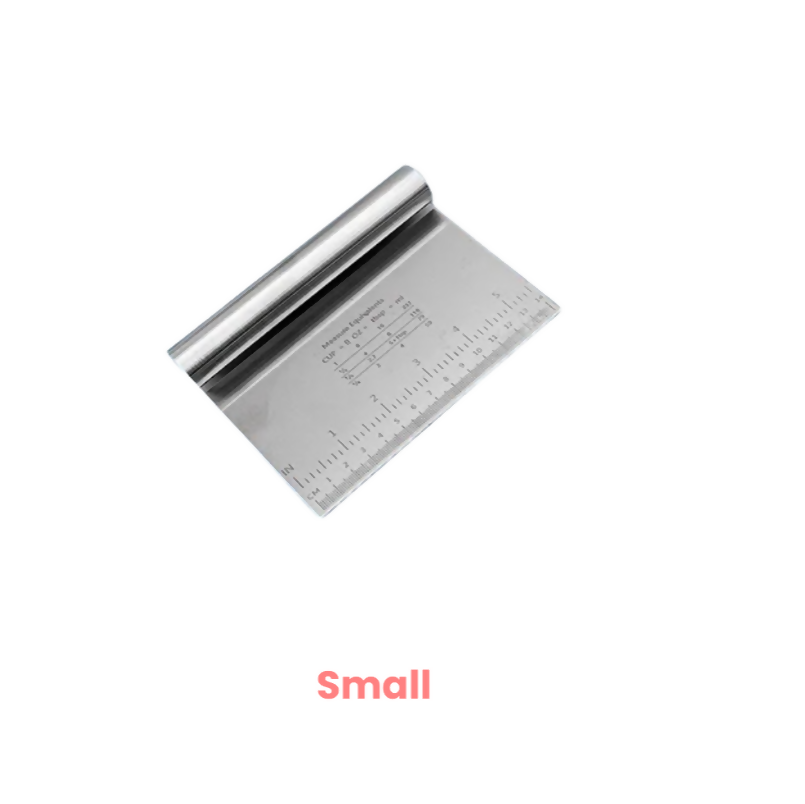 Anygleam Scraper Cutter Stainless Steel Perforated Pastry Cake Baking Tools