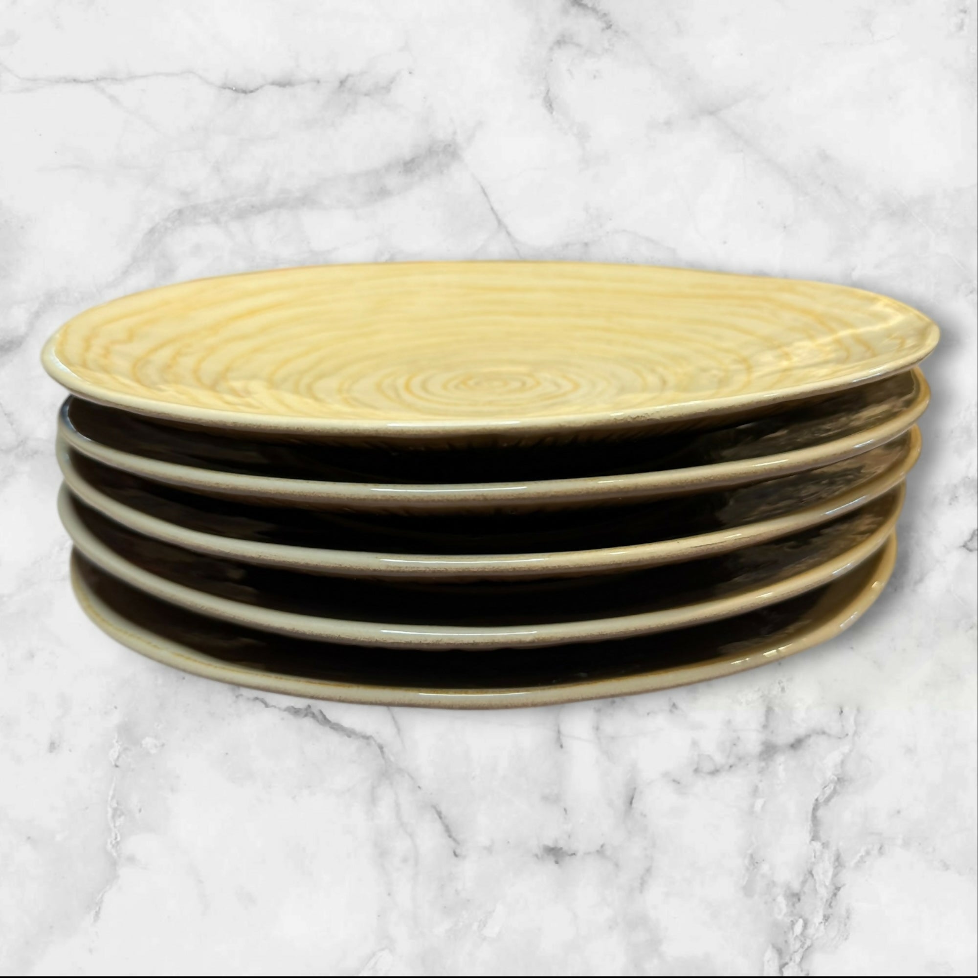 Pier 1 Tonally Mod Salad Plates | Set of 5 | Great Condition