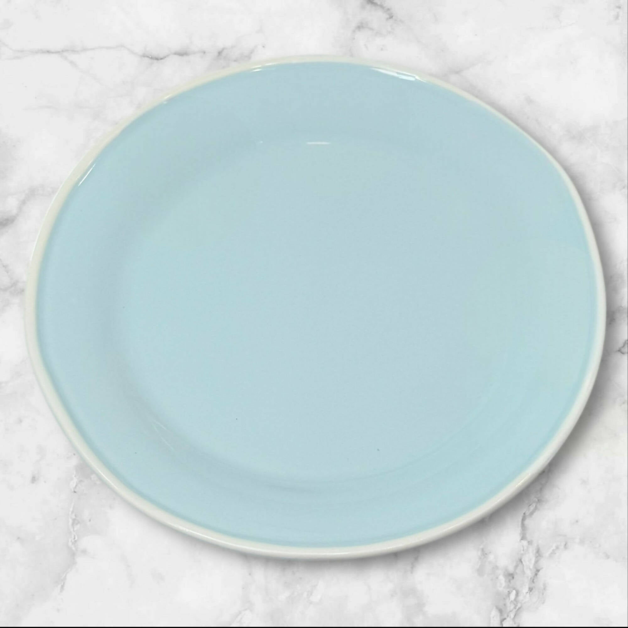 Viva by VIETRI Light Blue Salad Plates Portugal Stoneware | Set of 4 | Good