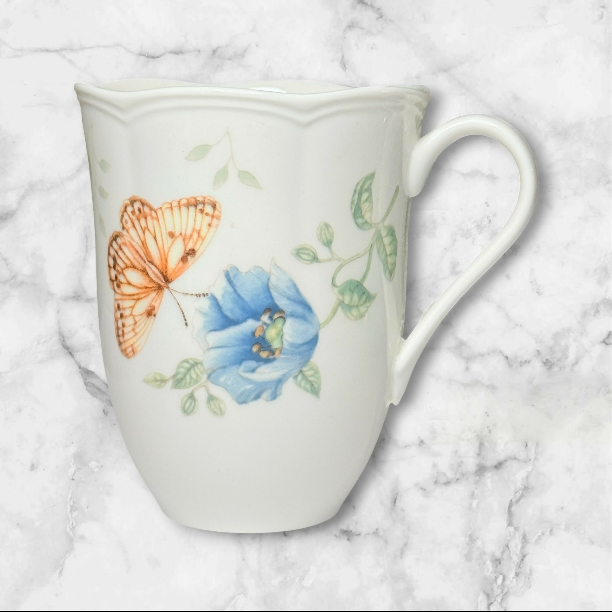 Lenox Butterfly Meadow Mugs Set of 6 Assorted Garden Collection | Excellent Condition
