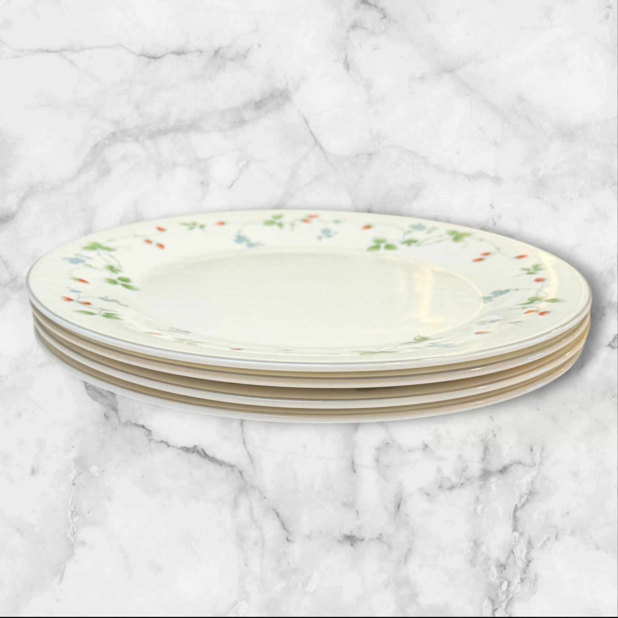 Royal Doulton Strawberry Fayre Pink Salad Plates | Set of 4 | Gently Used