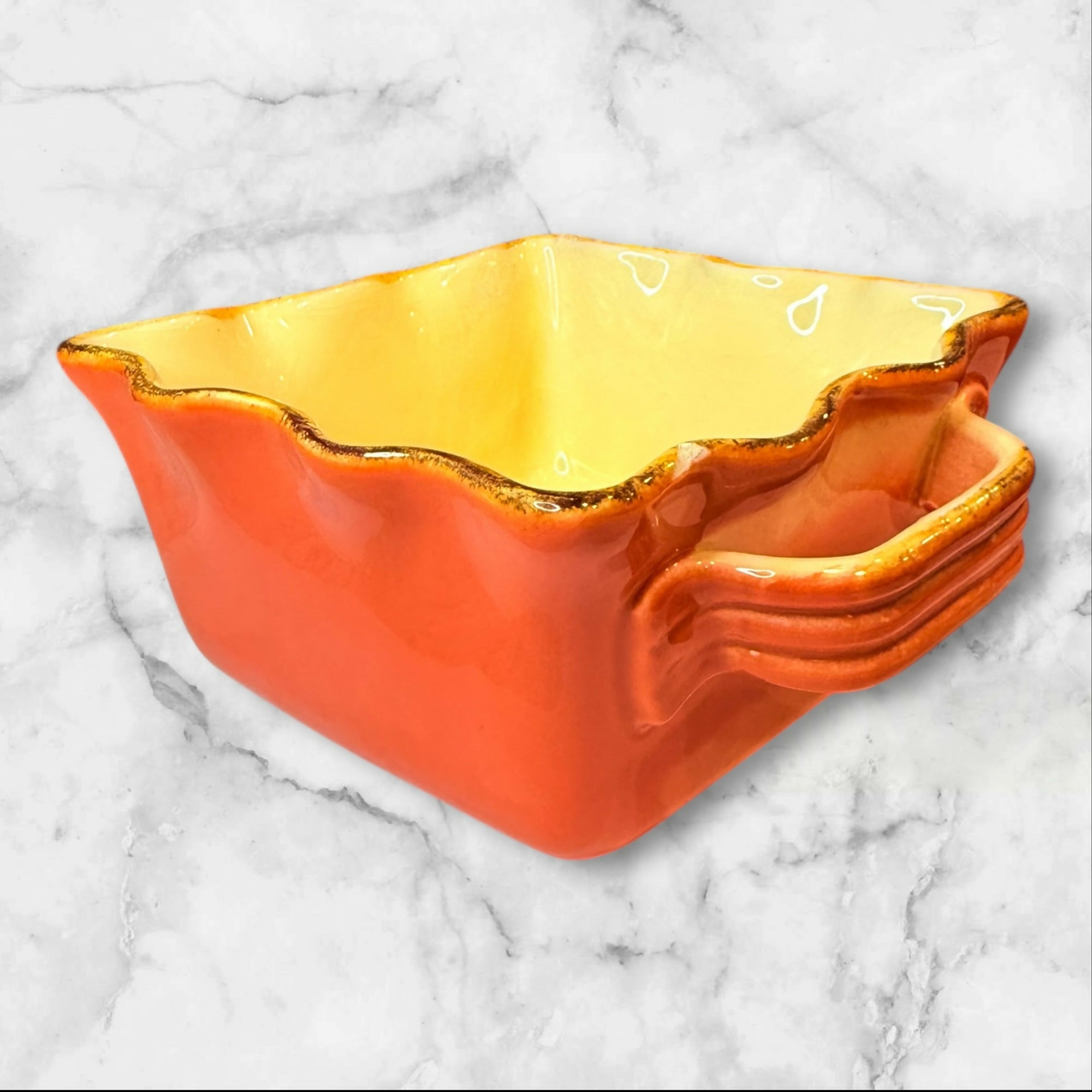 Sur La Table Italian Ceramic Baking Dish Orange | Great Condition