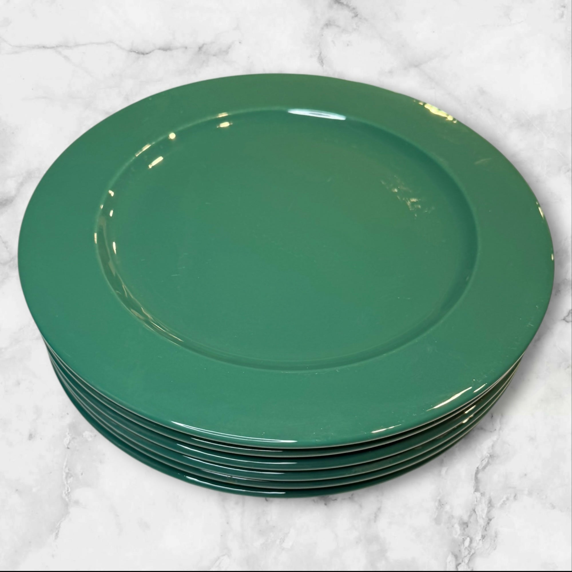Pier 1 Italy Green Dinner Plates | Set of 6 | Great Condition