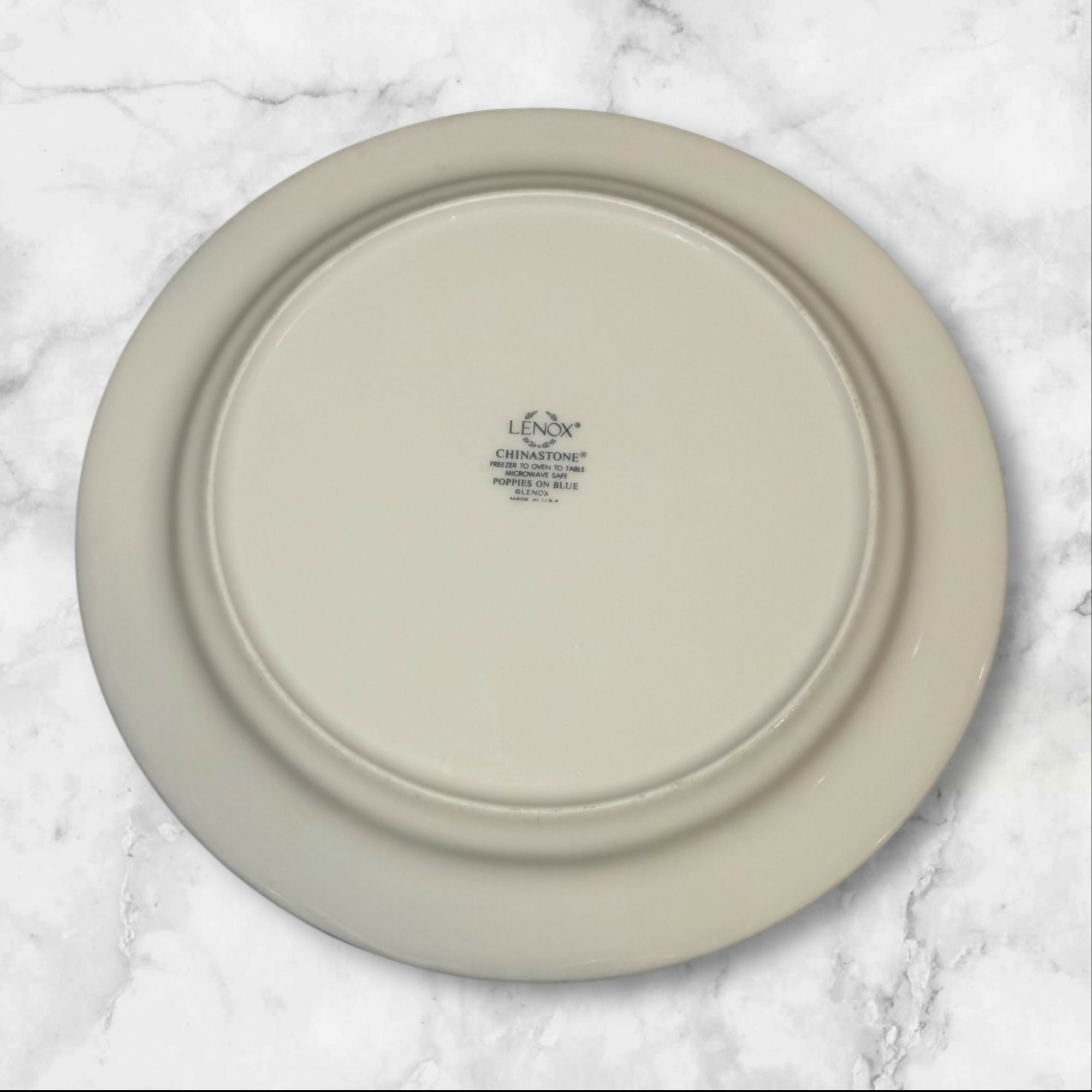 Lenox Poppies on Blue Dinner Plates | Set of 5 | Excellent Condition