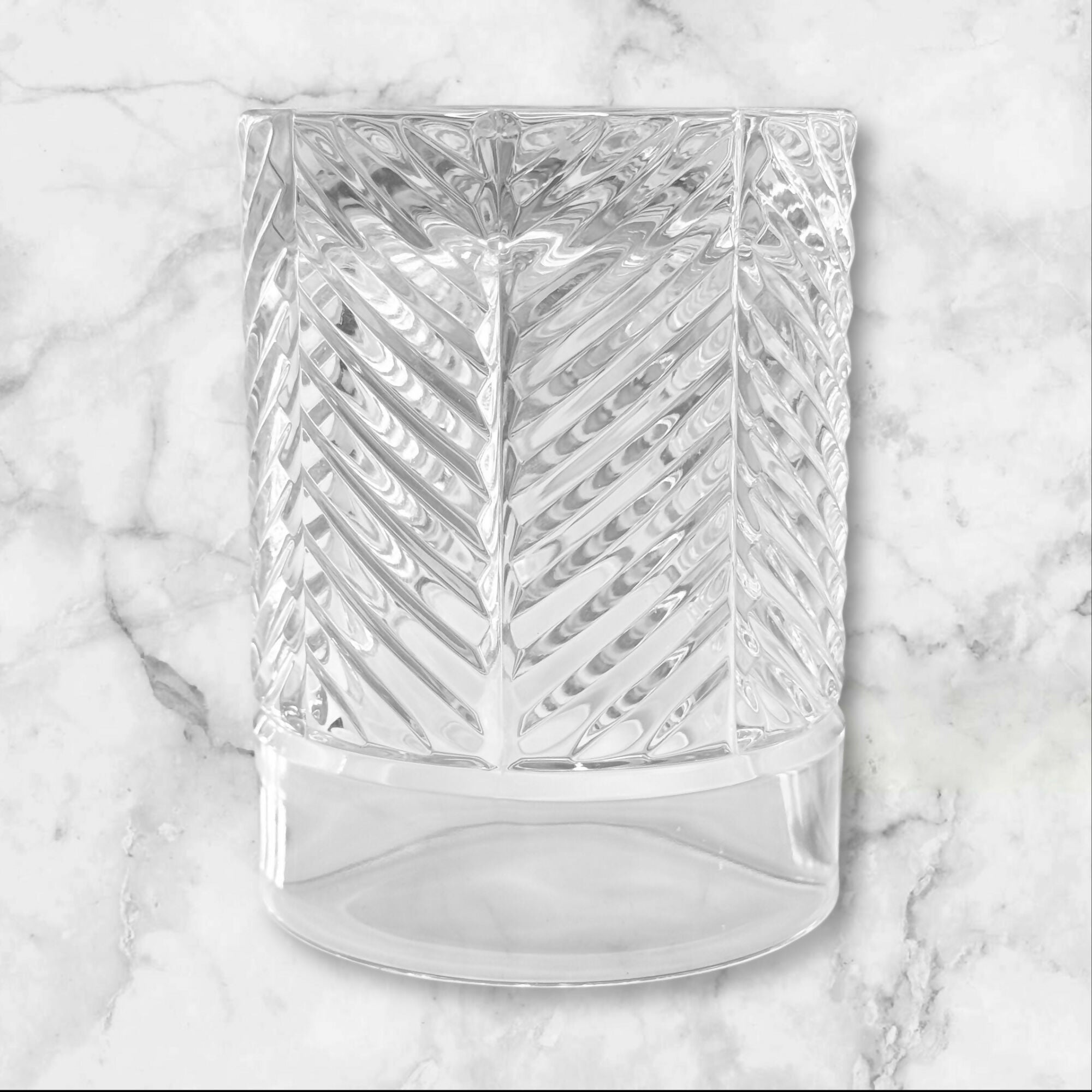 Ralph Lauren Herringbone Old Fashioned Glass | Single | Excellent Condition
