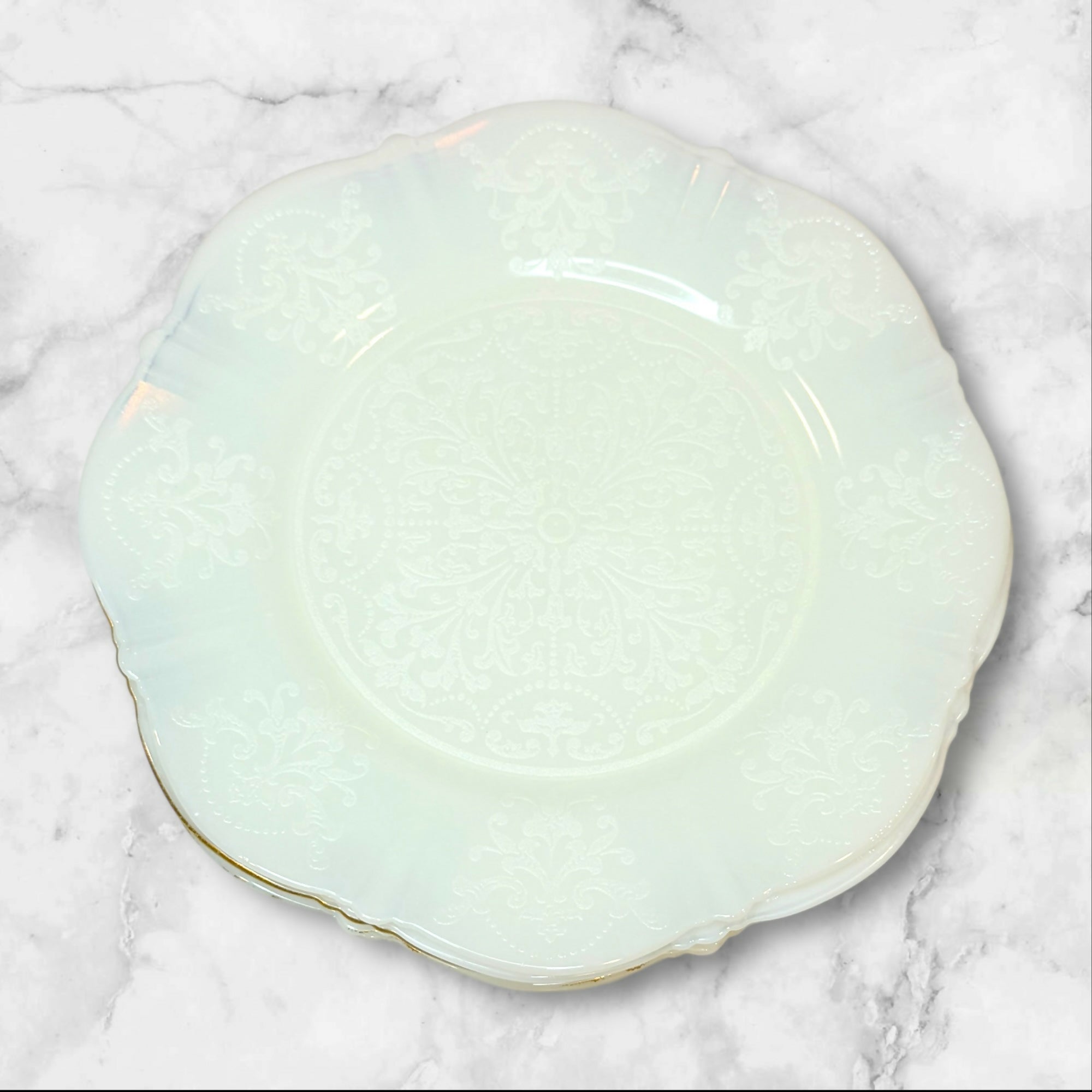 MacBeth-Evans American Sweetheart Monax Salad Plates | Set of 6 | Vintage Glass