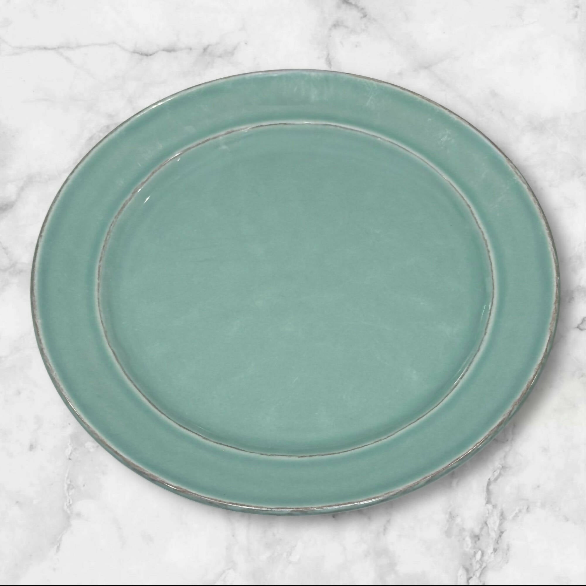 Pottery Barn Cambria Turquoise Salad Plates | Set of 5 | Very Good Condition