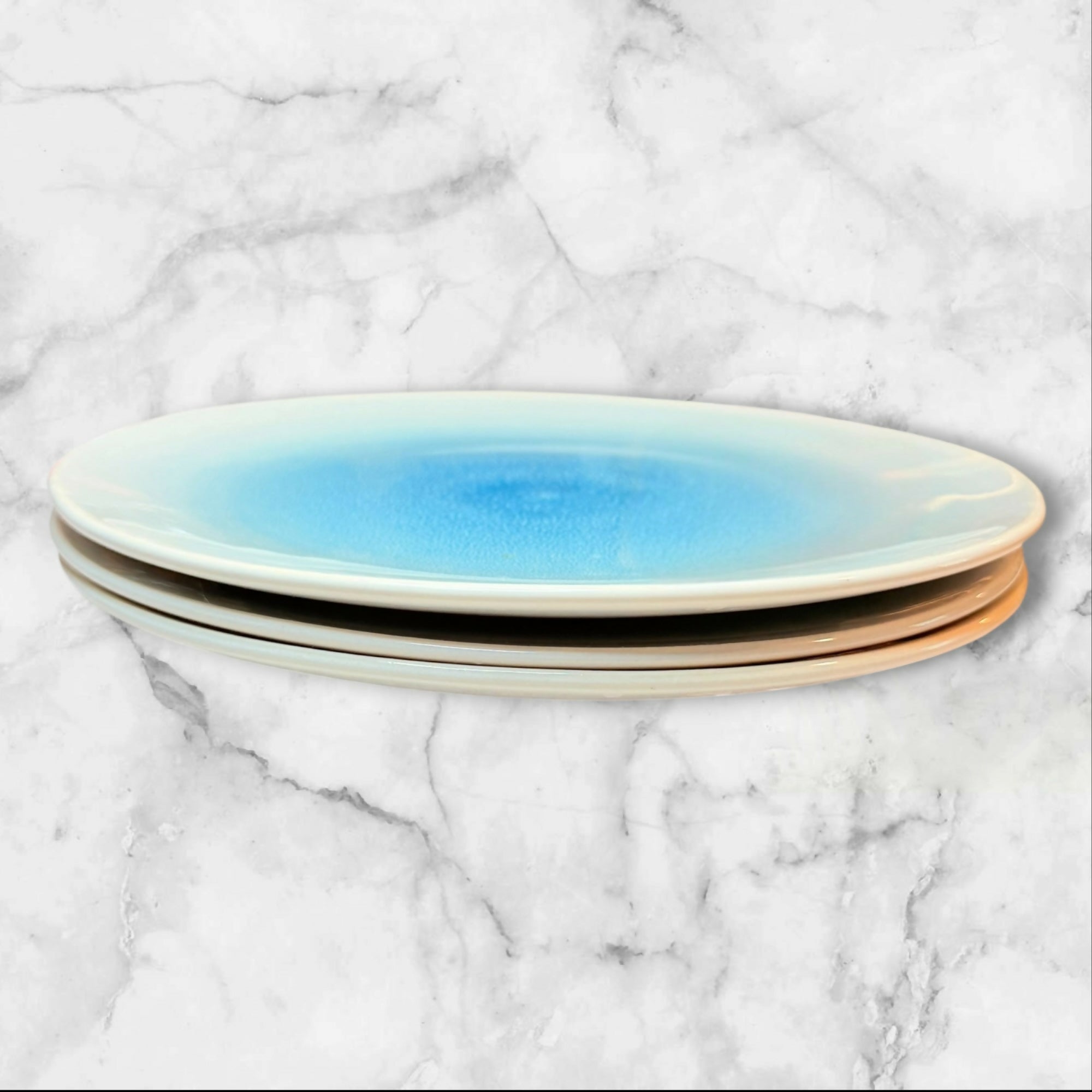 Food Network Harbor Blue Dinner Plates | Set of 3 | Great Condition