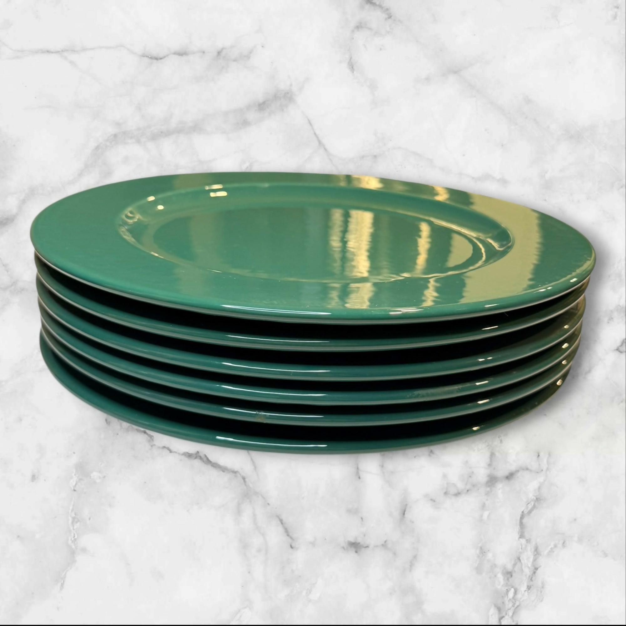 Pier 1 Italy Green Dinner Plates | Set of 6 | Great Condition